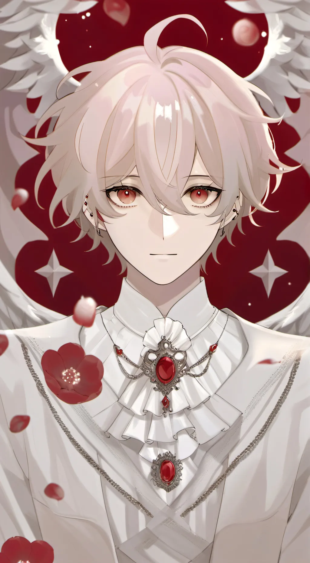 ai character: Lucifer x Alastor  background