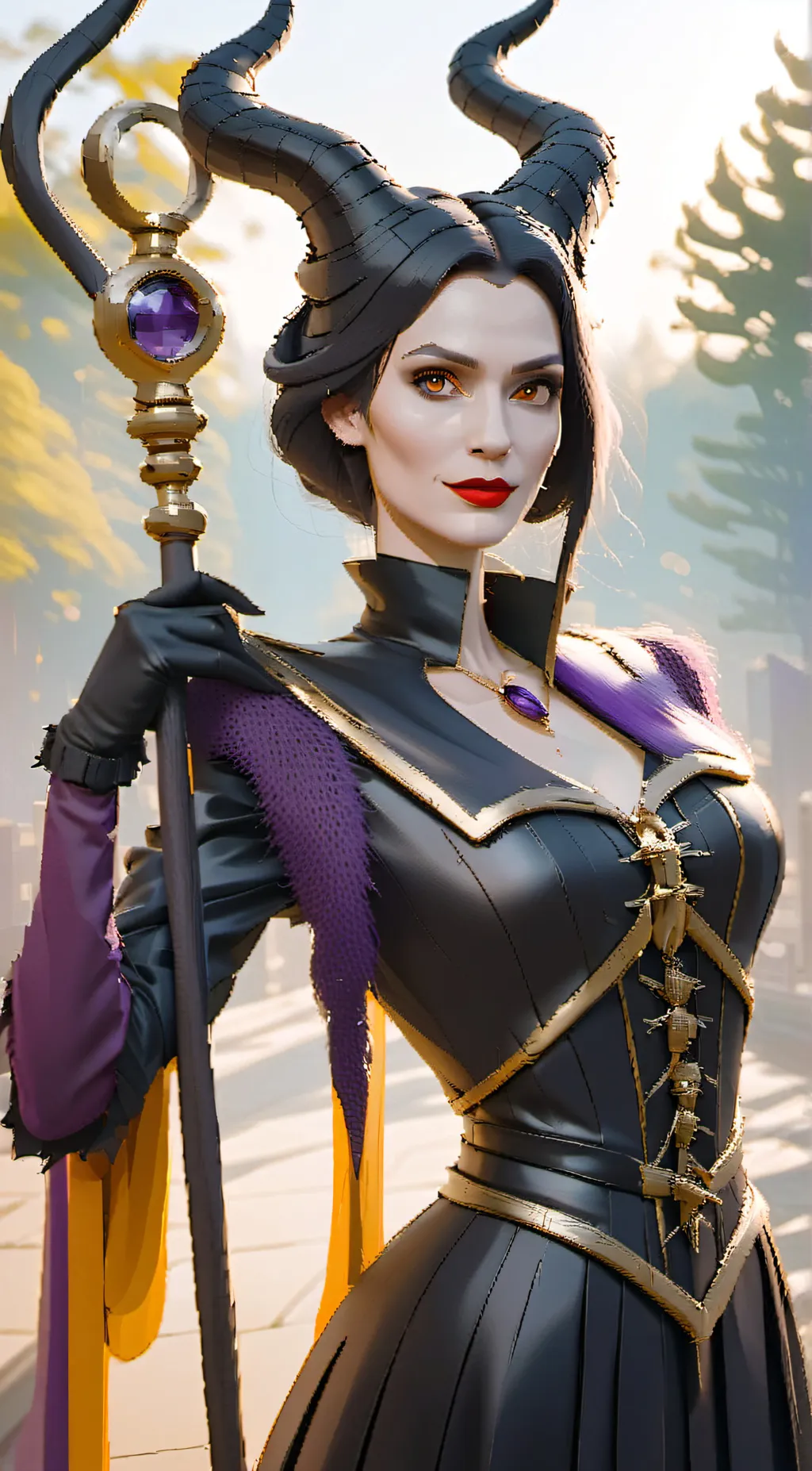 ai character: Maleficent background