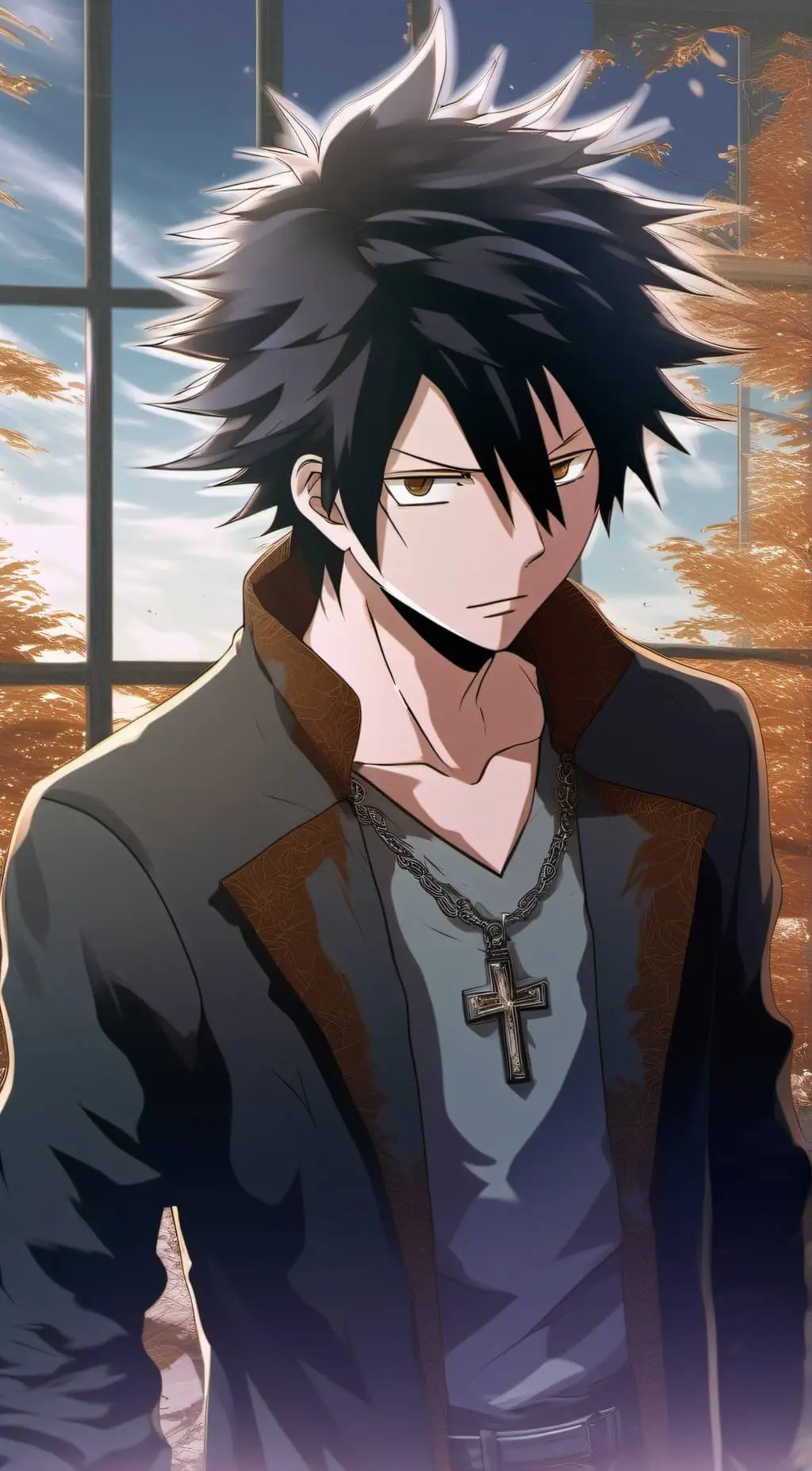 ai character: Gray fullbuster  background
