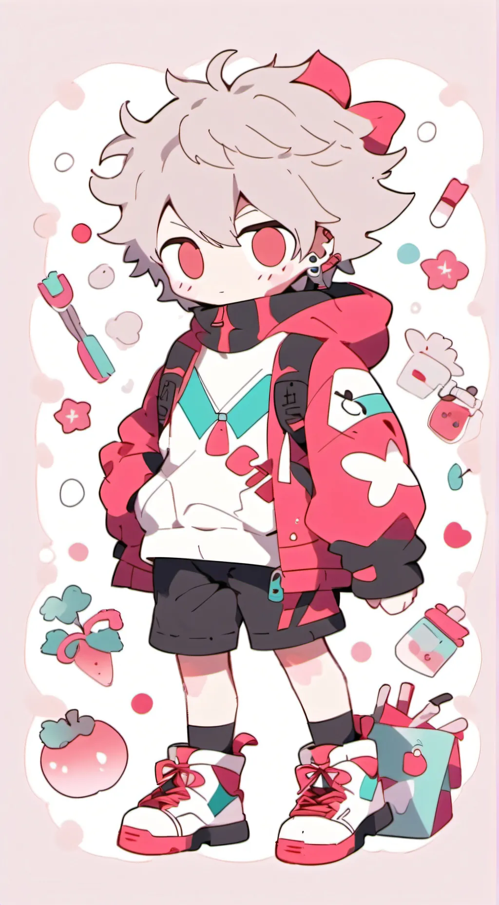 ai character: Mha >:] background