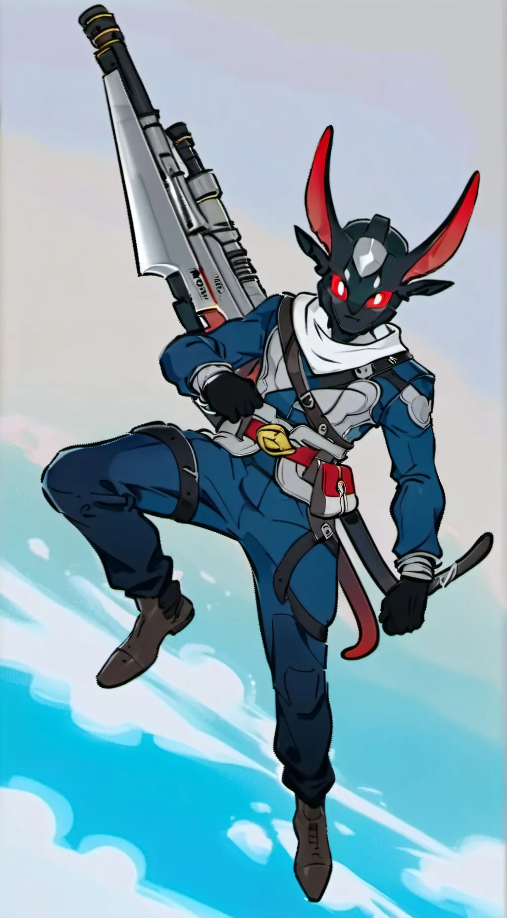 ai character: Lucario gay background