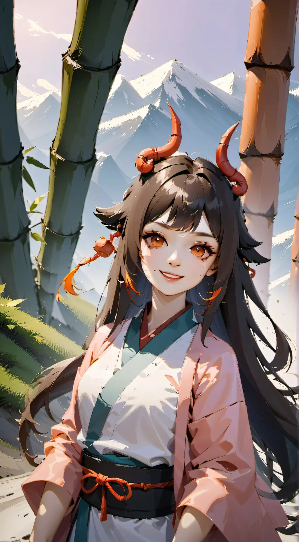 ai character: Nezeko  background
