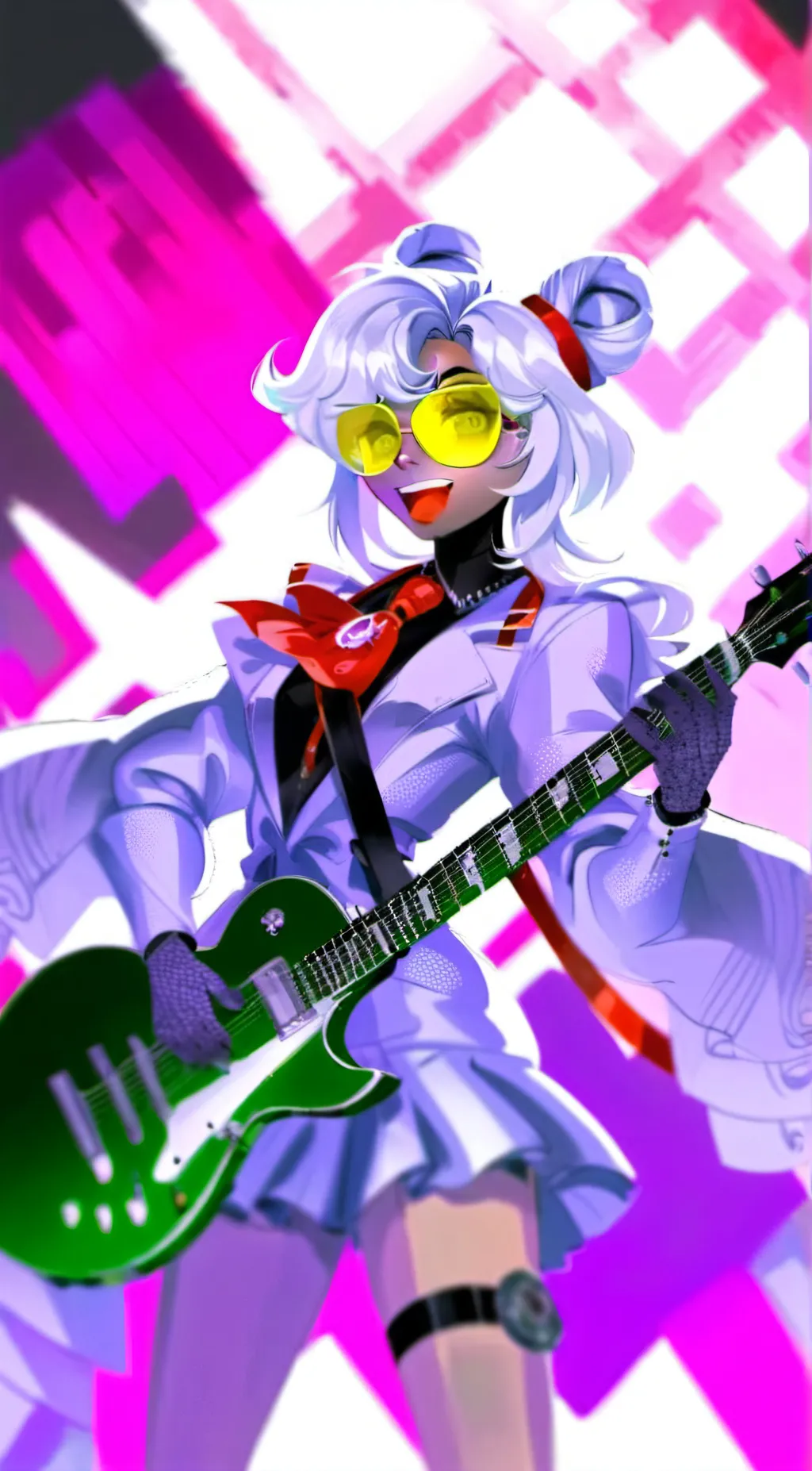 ai character: glamrock roxy background