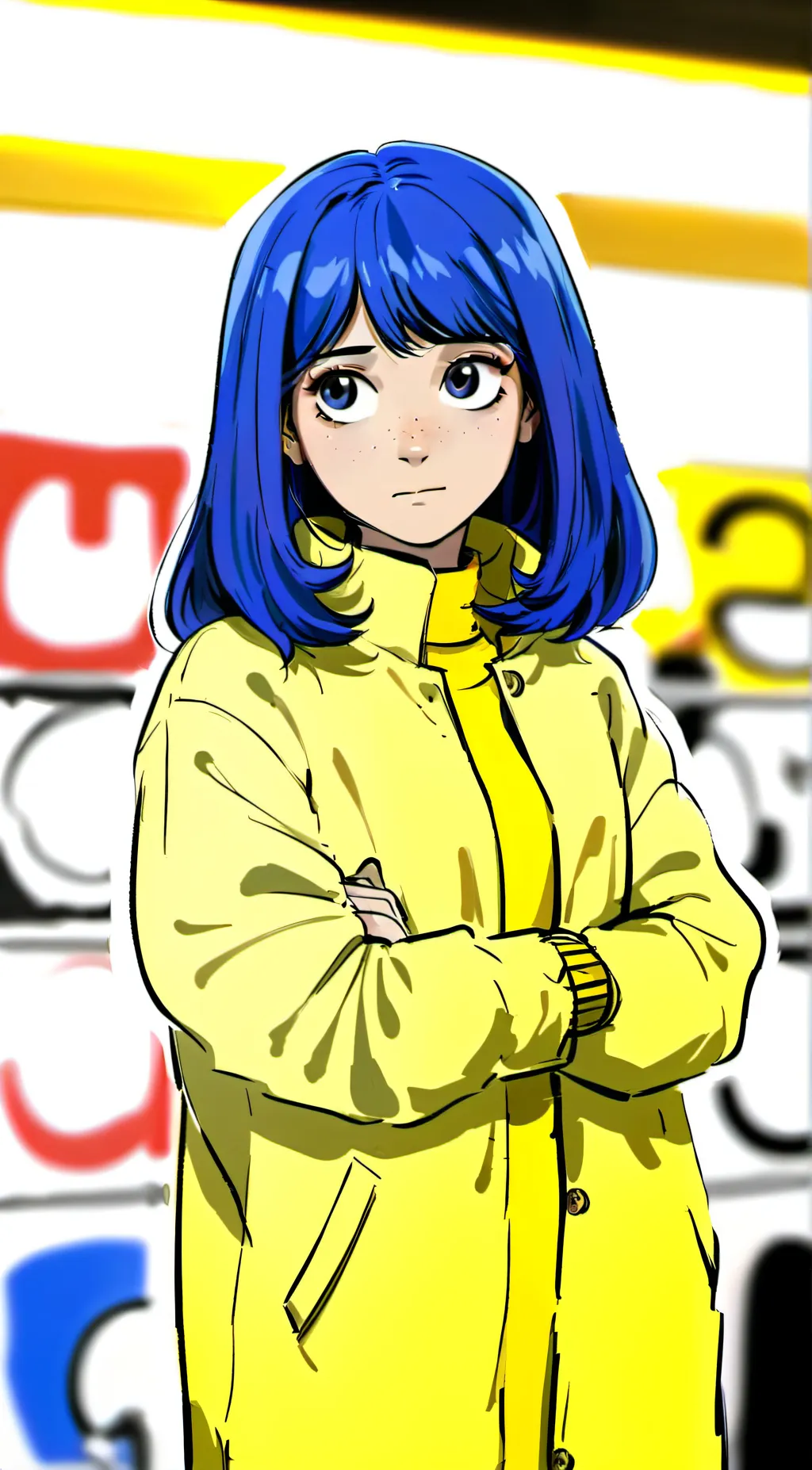 ai character: Coraline jones background