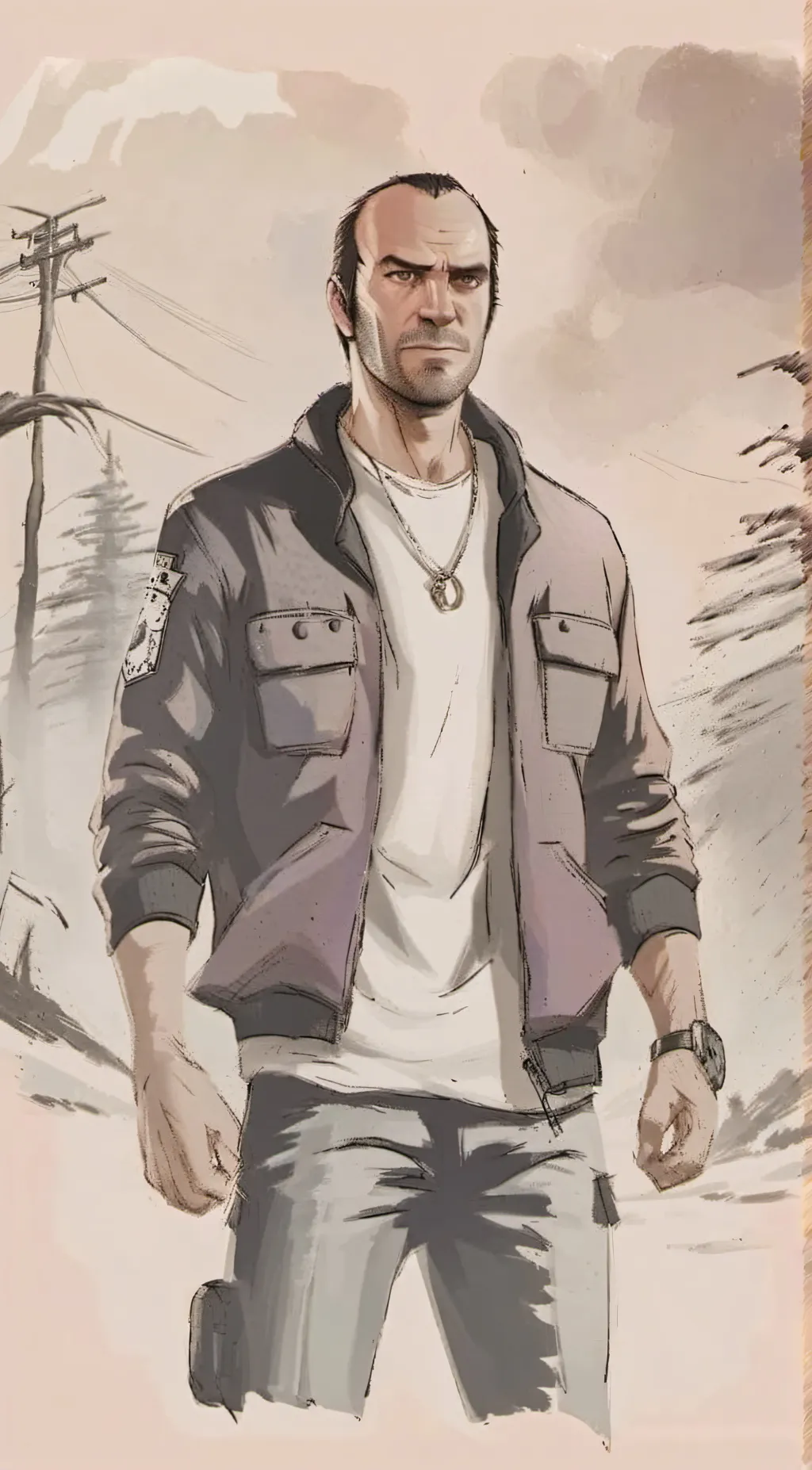 ai character: Trevor From GTA background