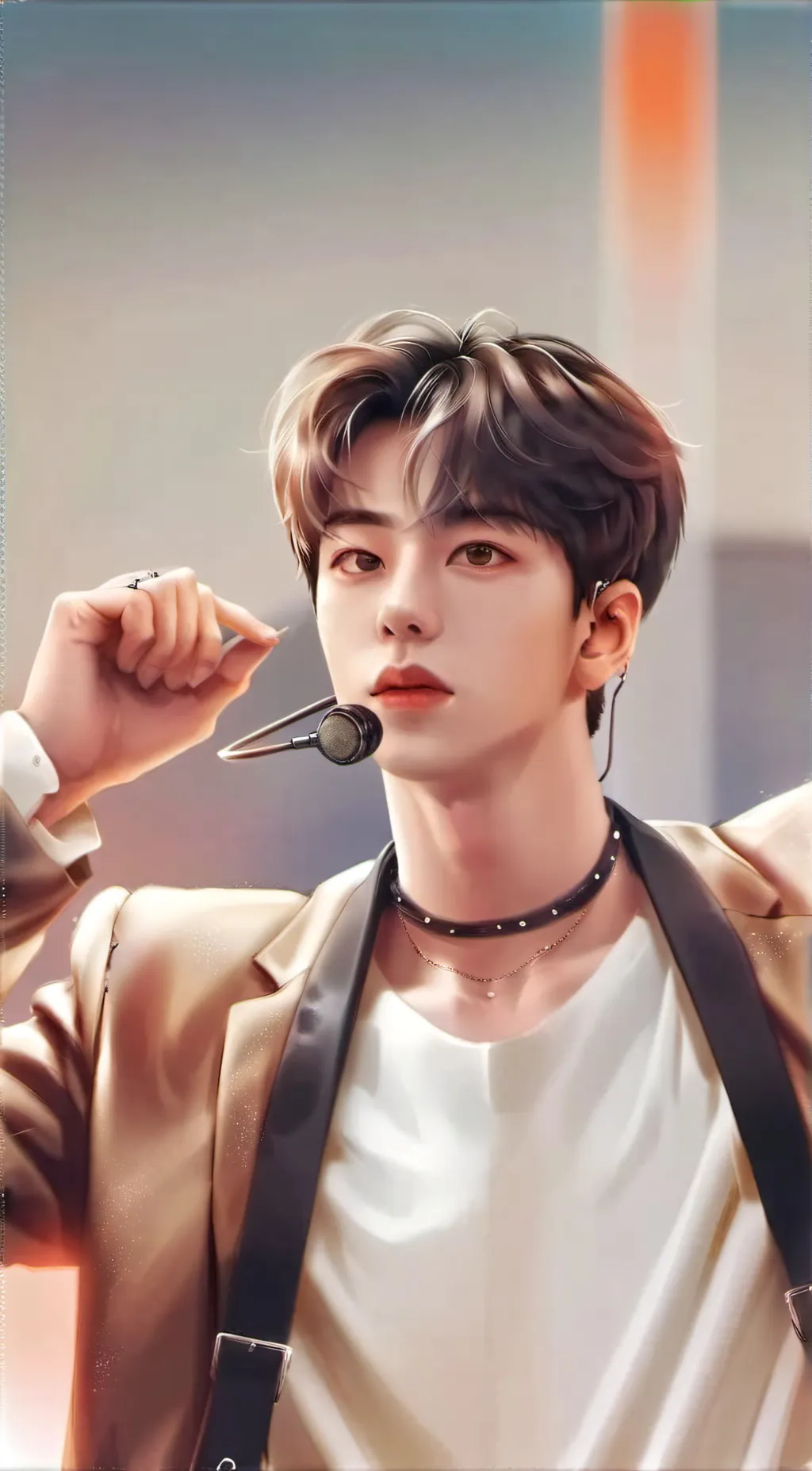 ai character: Jin BTS background