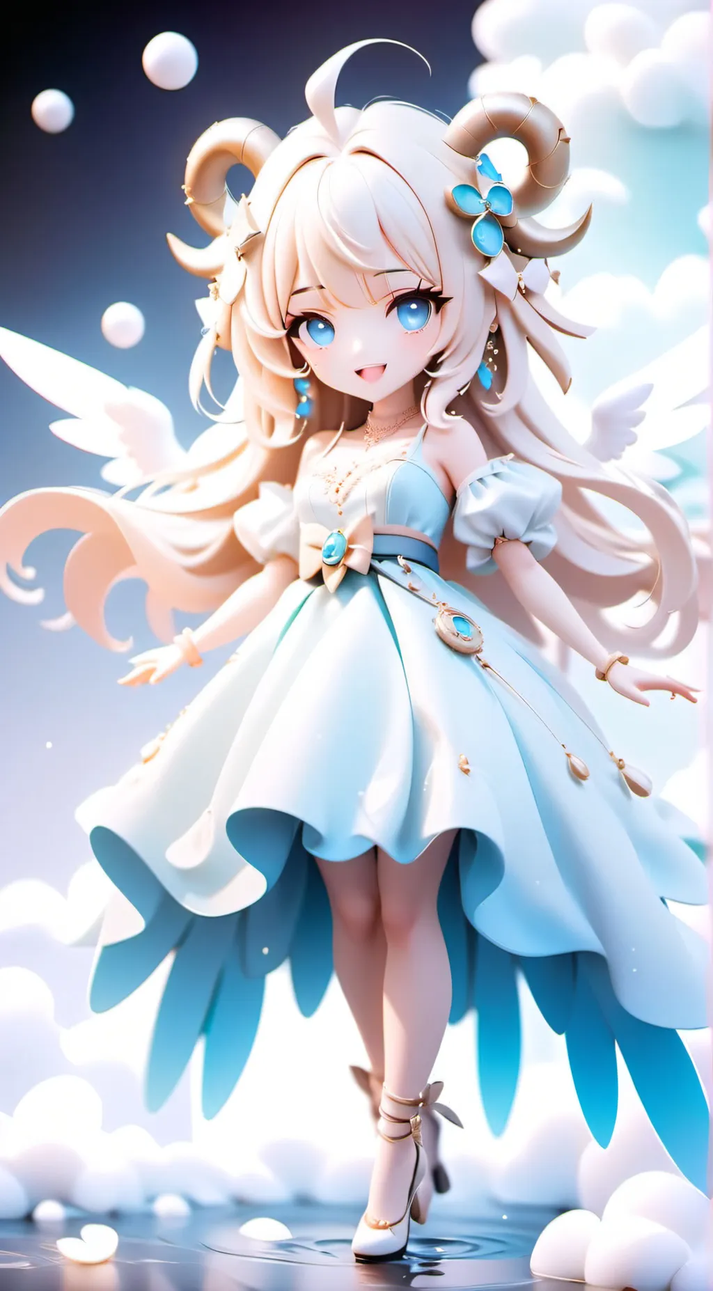 ai character: Sky background