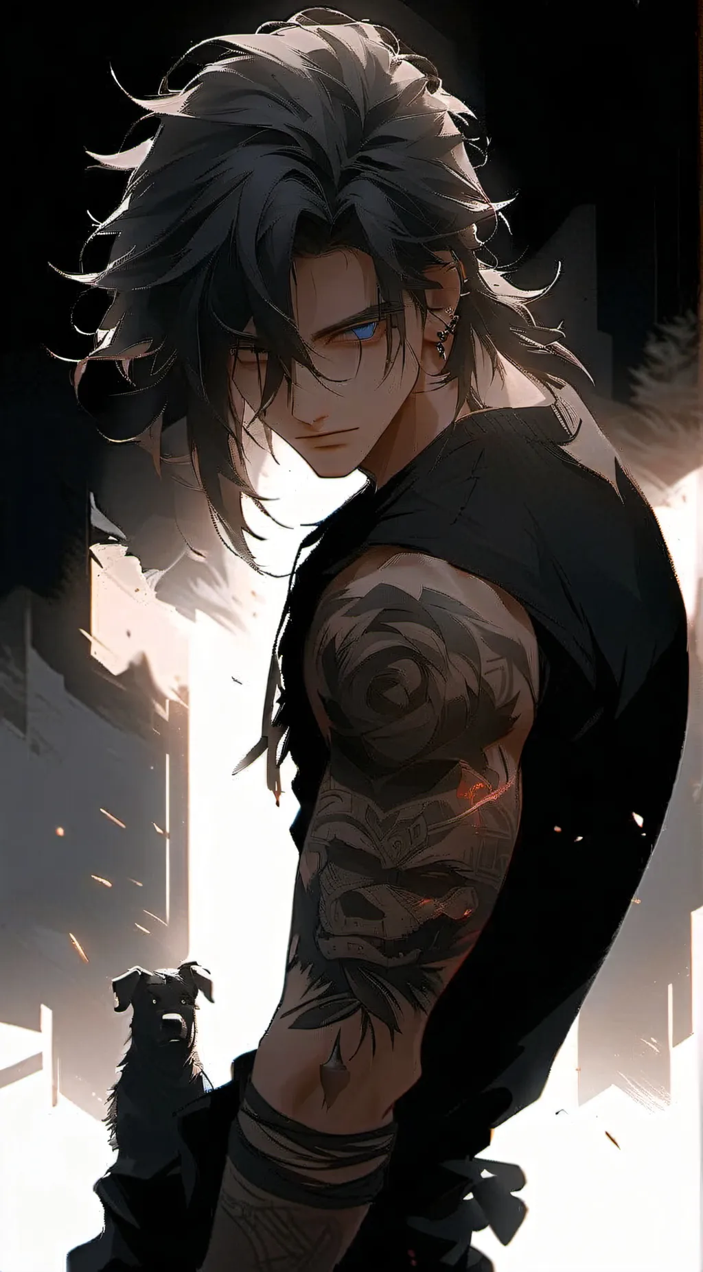ai character: 🖤Valentine🖤 background