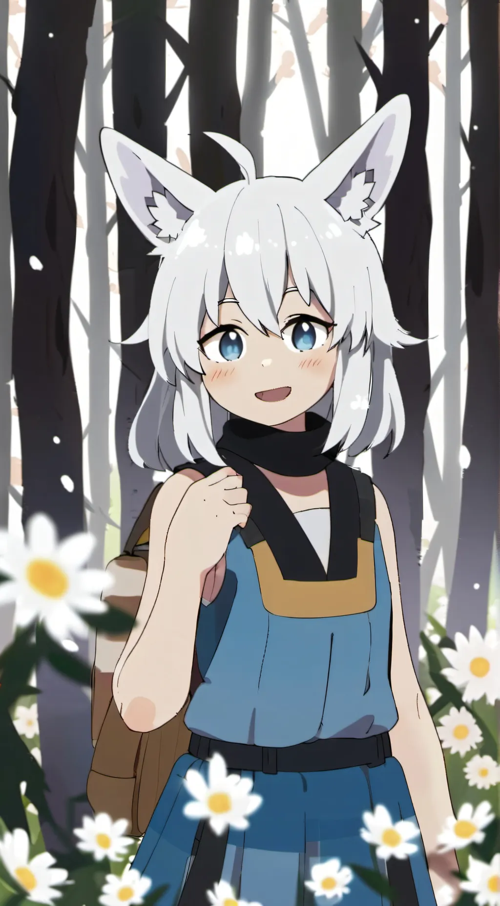 ai character: miss circle background