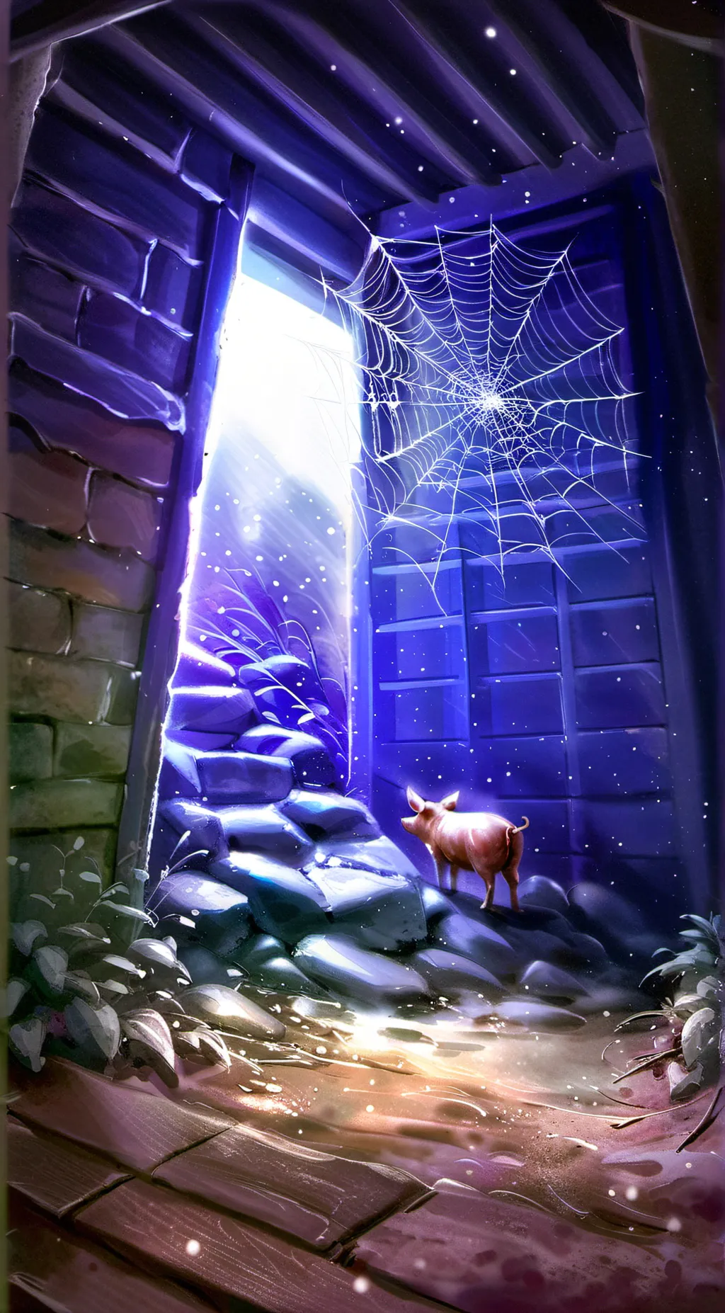 ai character: Charlottes web background