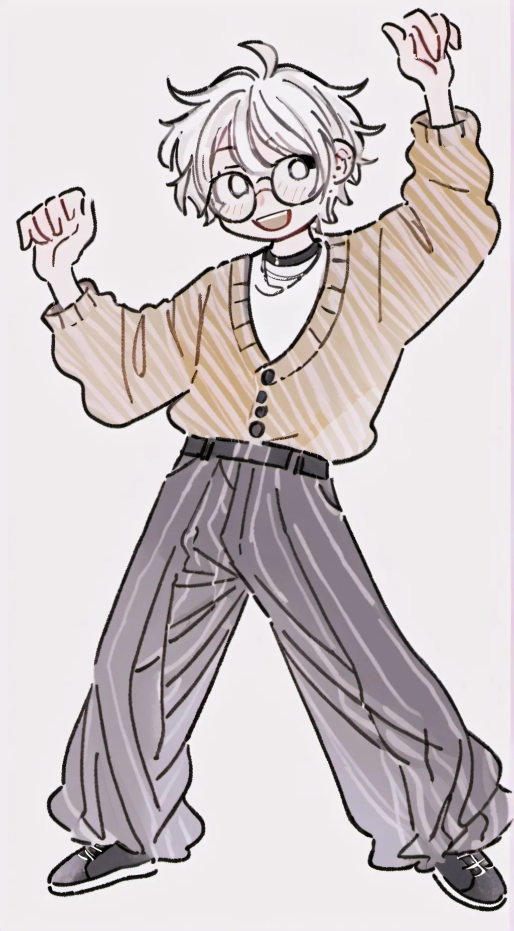 ai character: Klasky oc  background