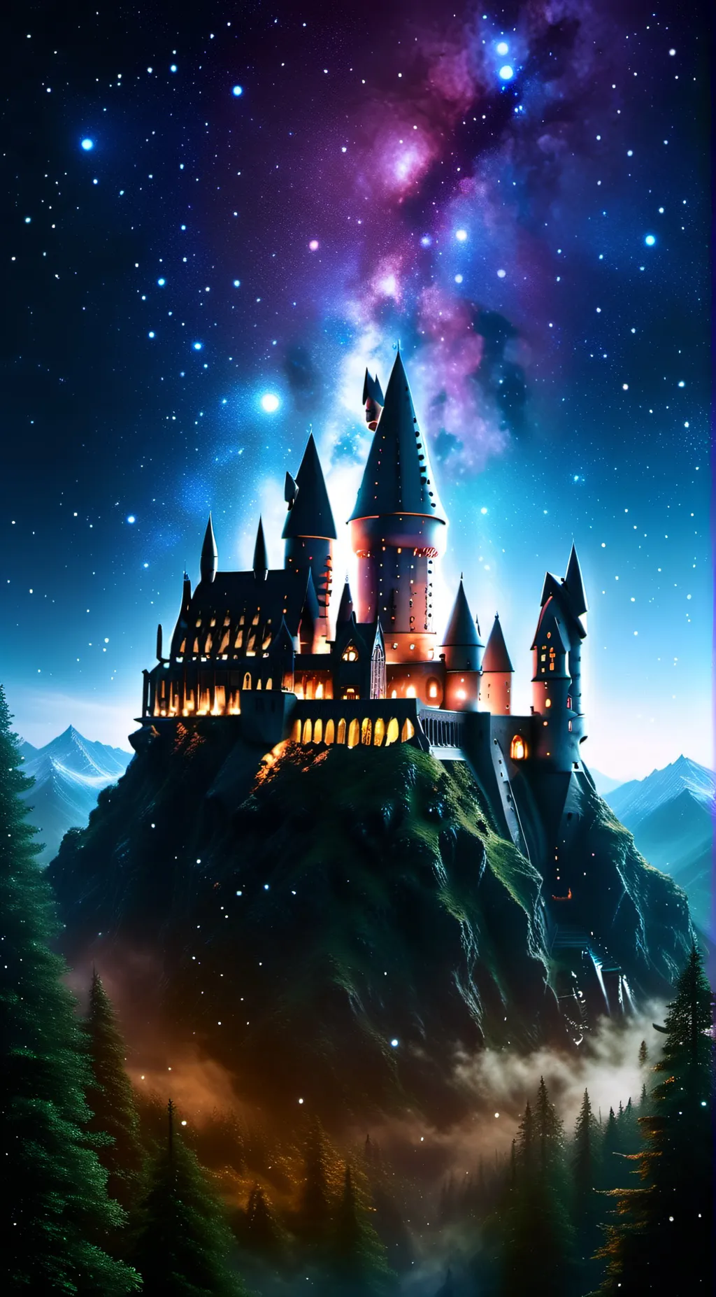 ai character: Hogwarts background