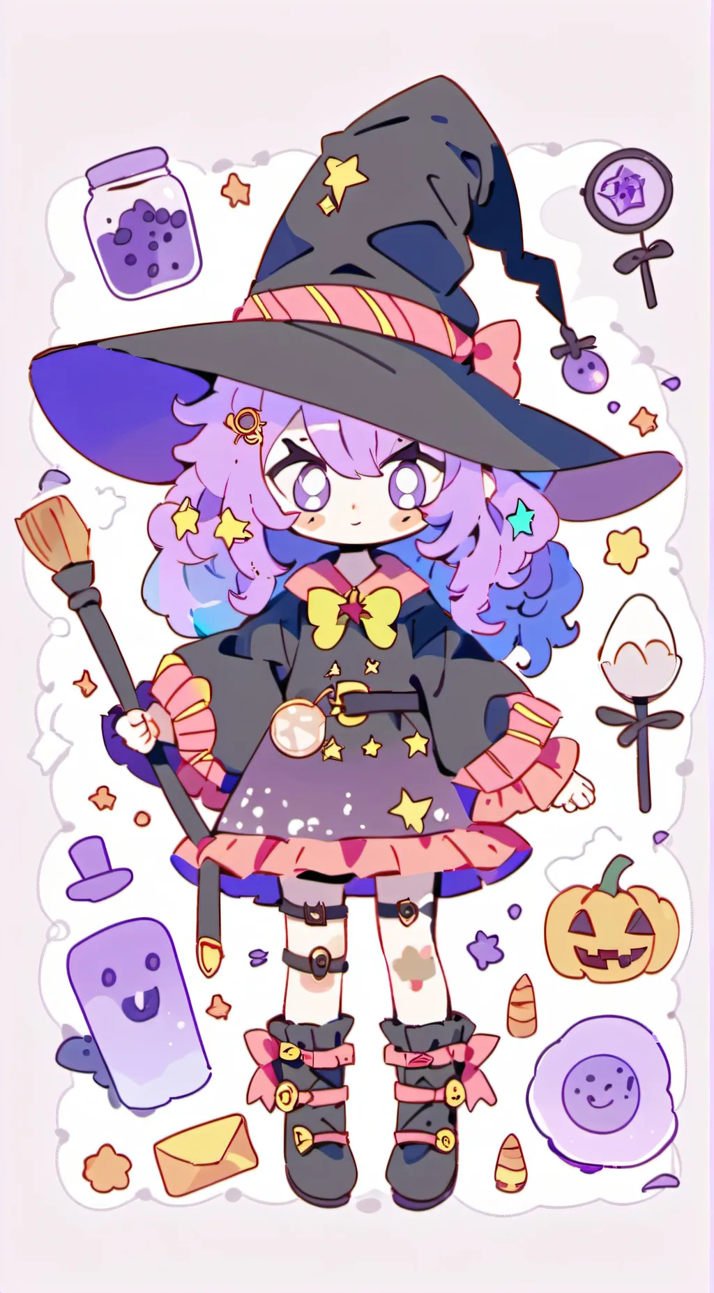 ai character: Witch! background