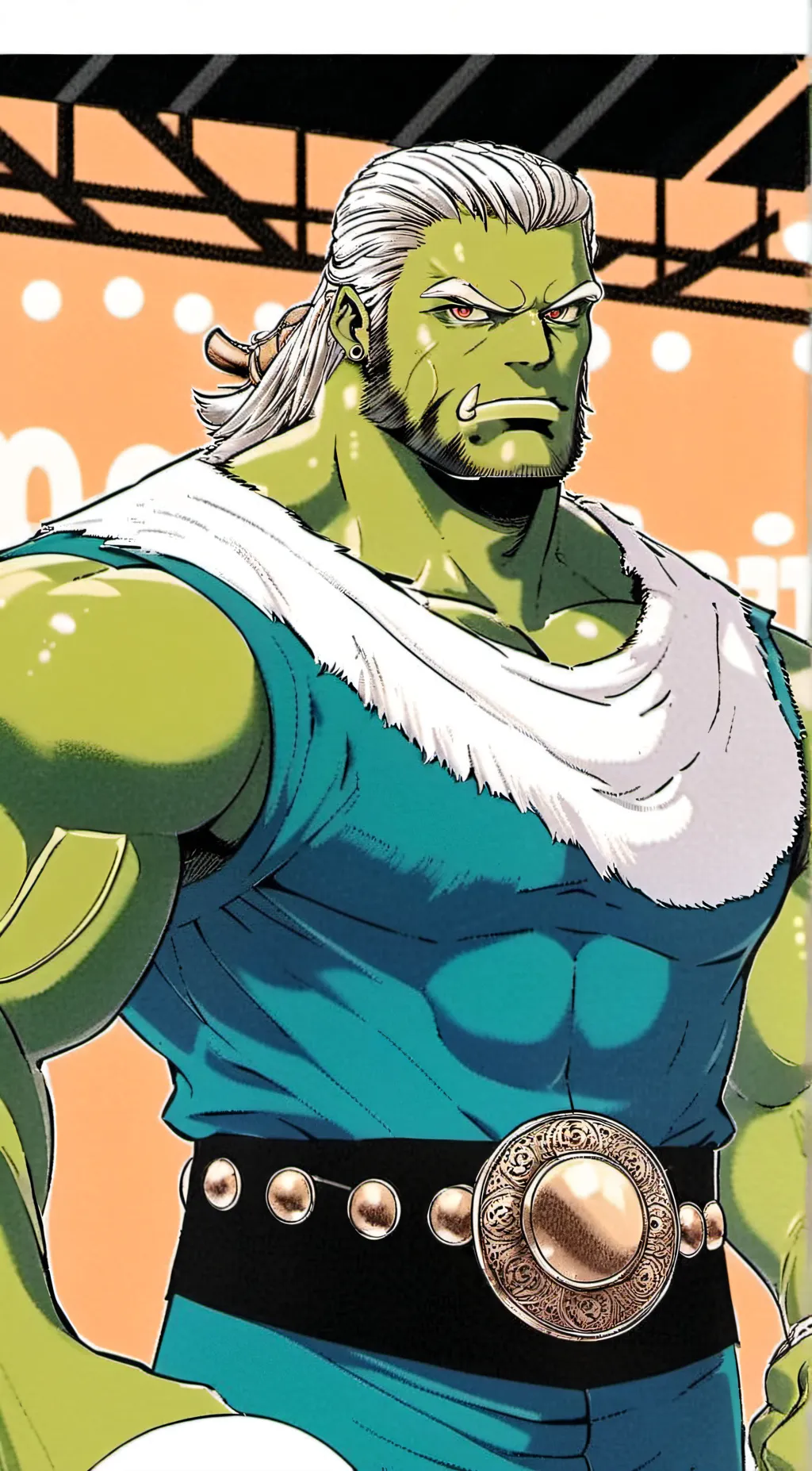 ai character: King Orcton  background