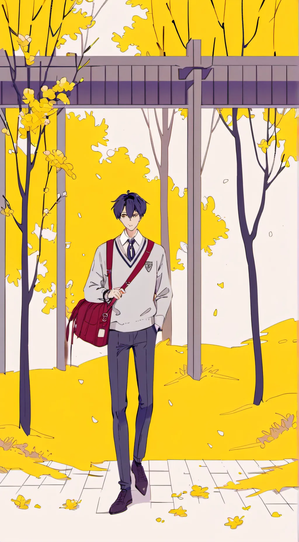 ai character: red wood academy background