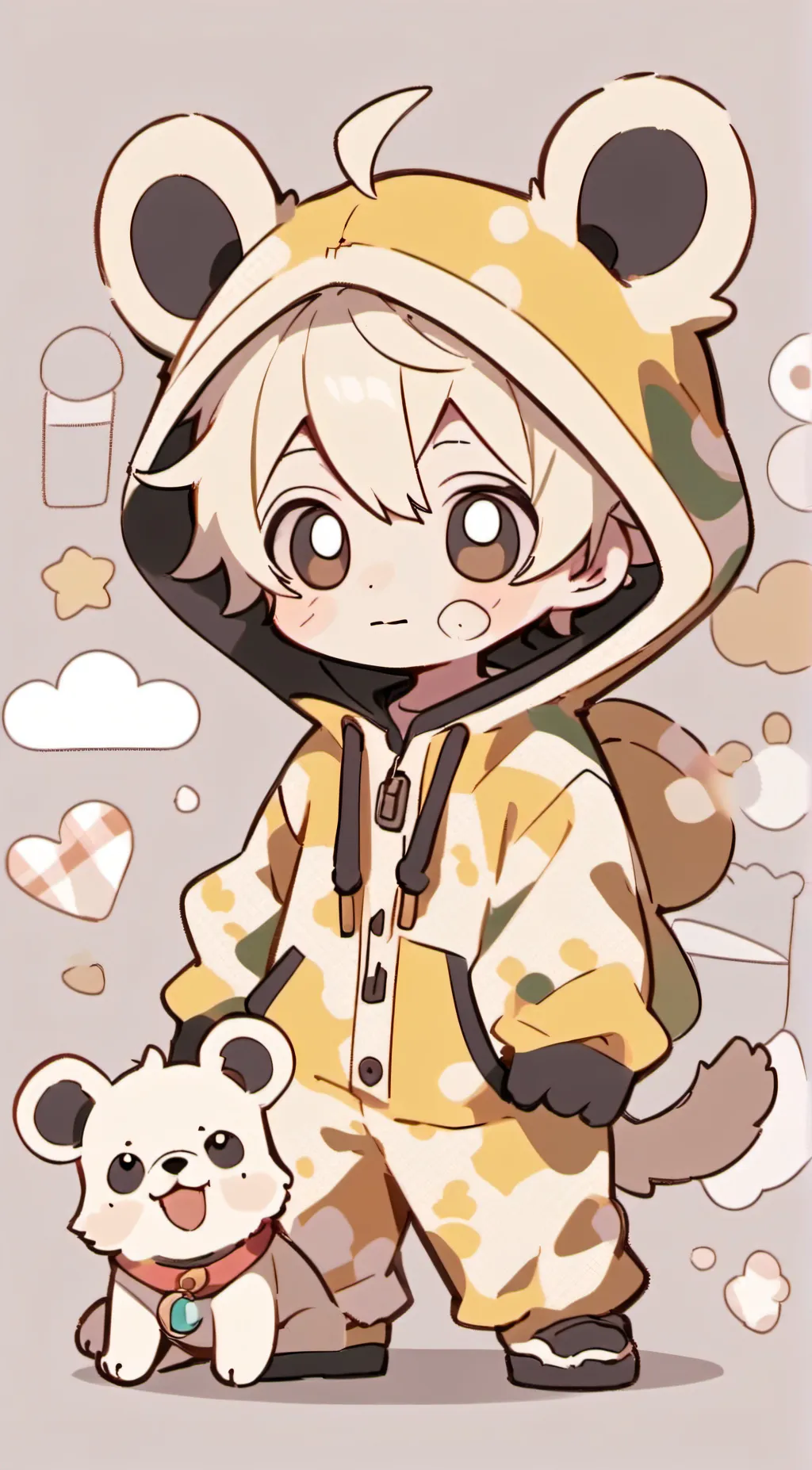 ai character:  chicken nugge background