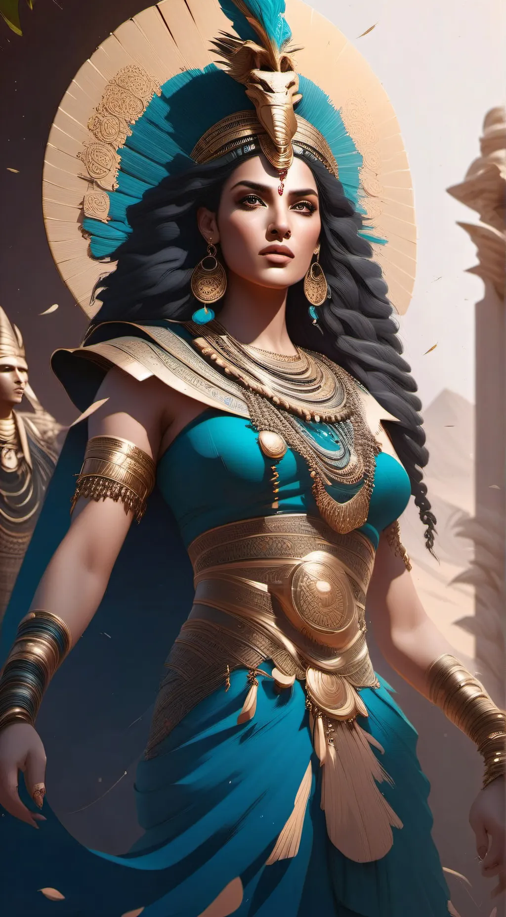 ai character: Cleopatra  background