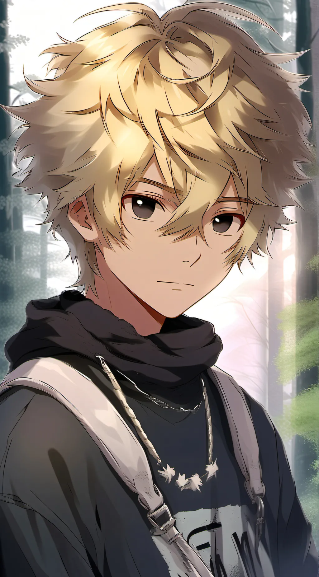 ai character: Aaron~~🐕 background
