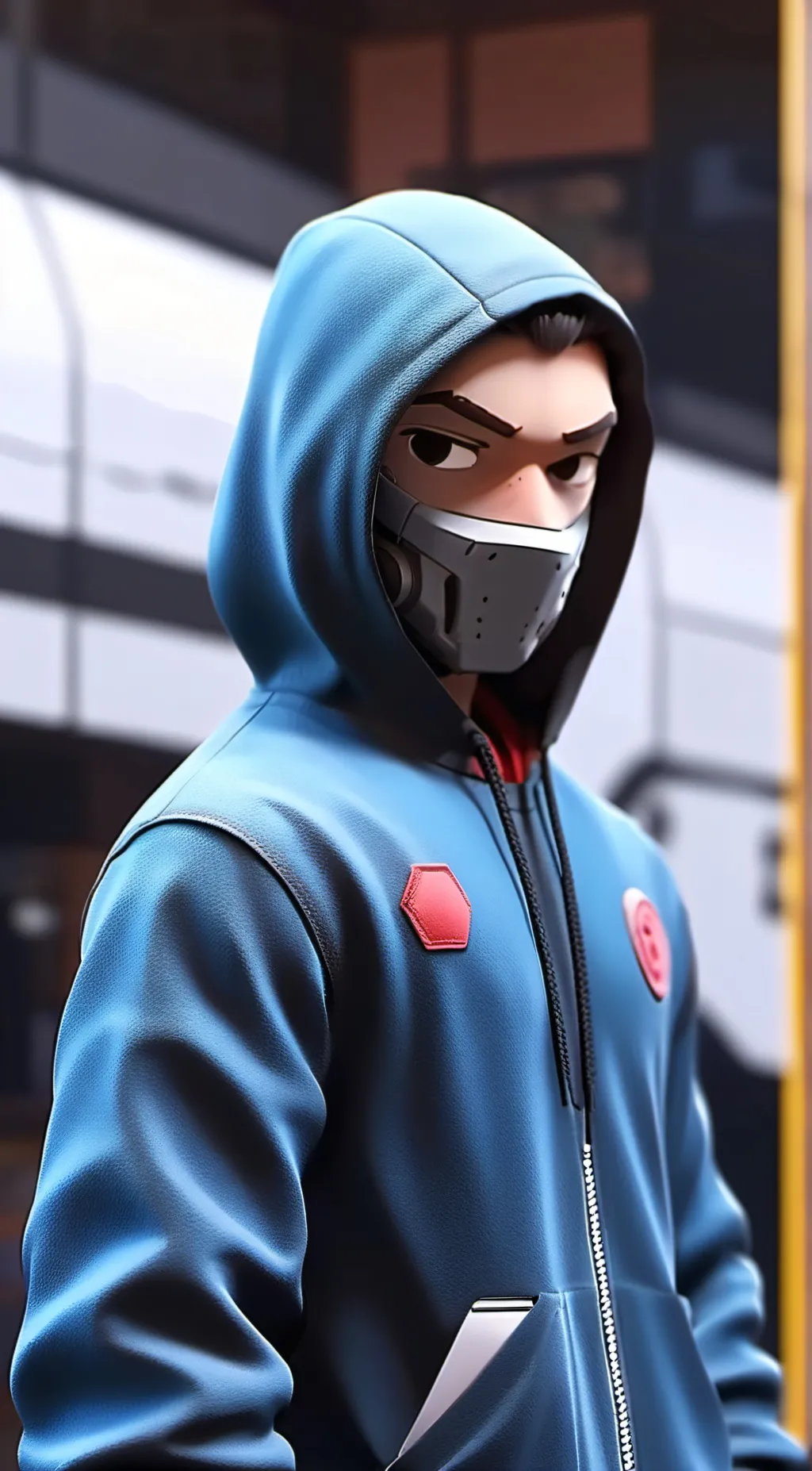 ai character: applecore background