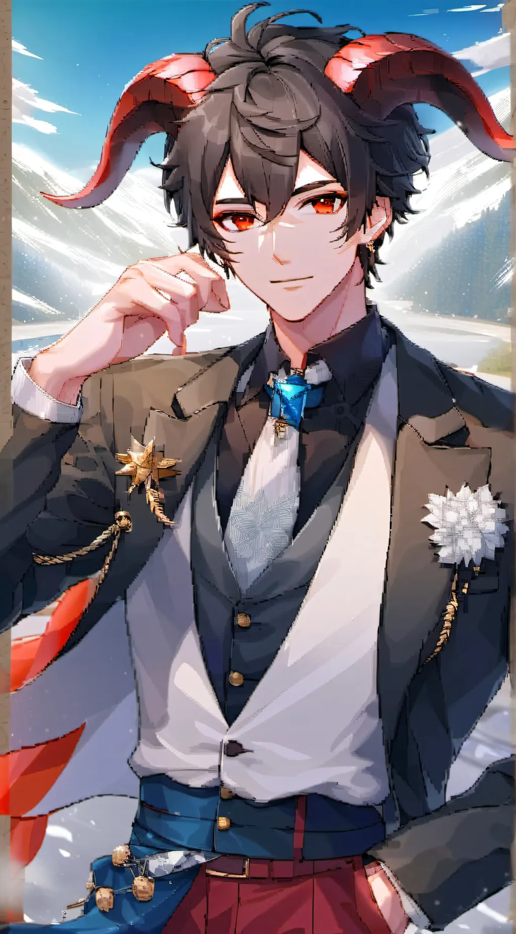 ai character: Lucifer  background