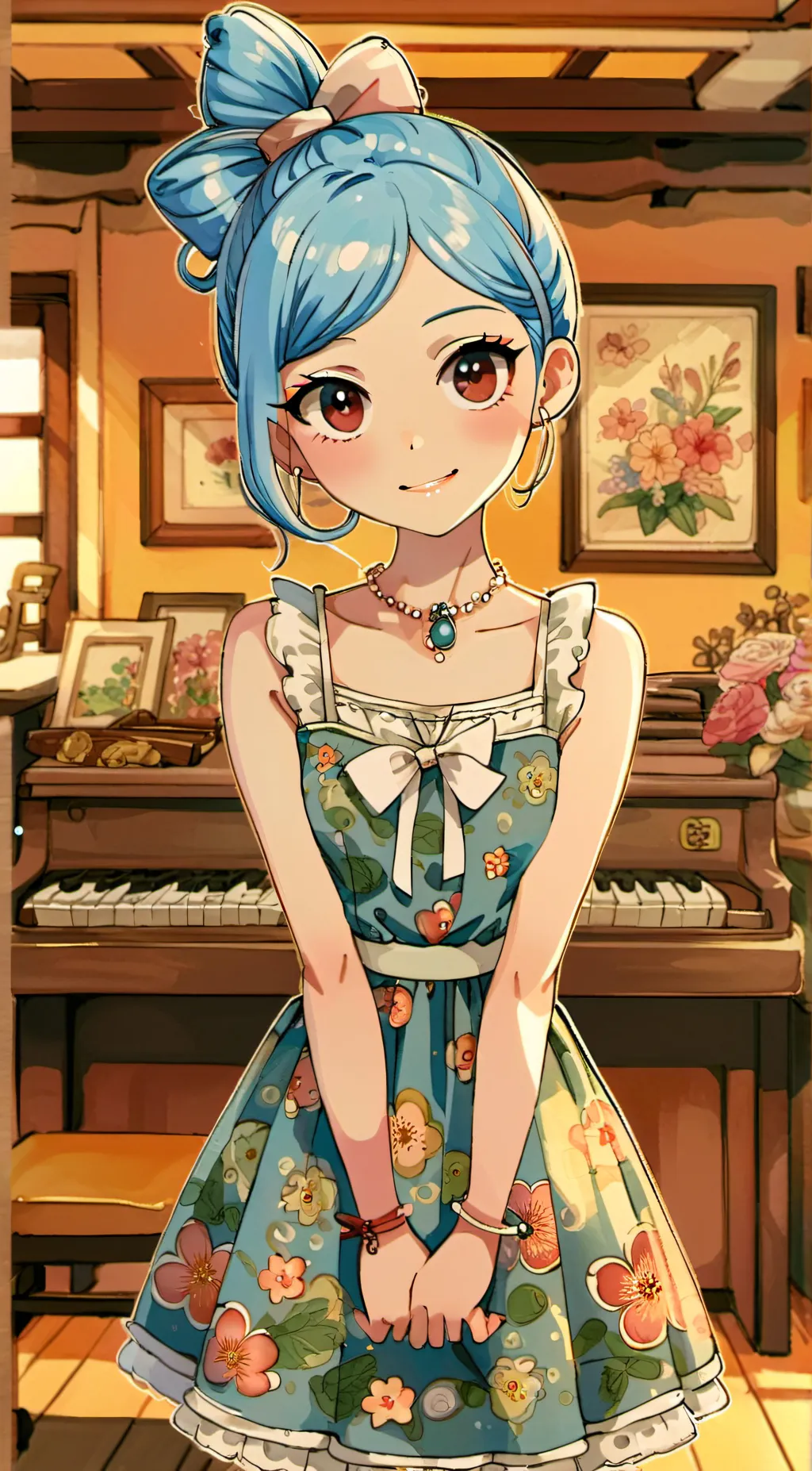 ai character: emily stone  background