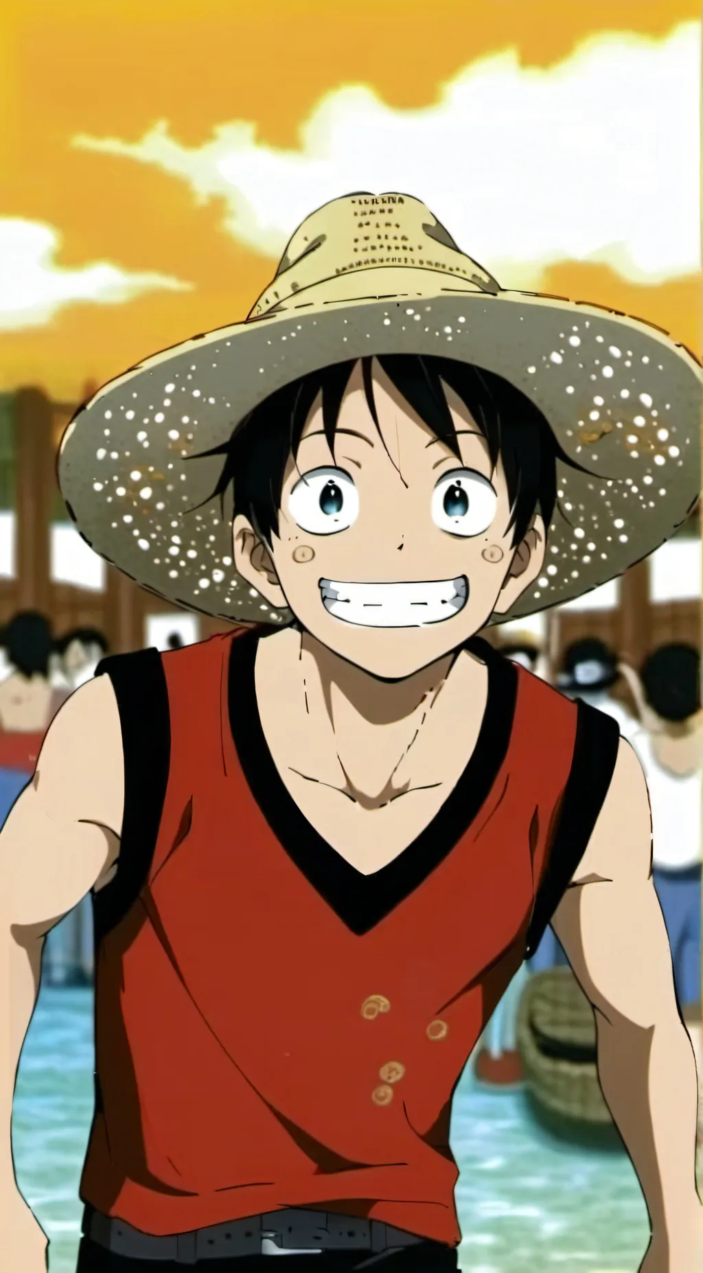 ai character: ONE PIECE!!! background