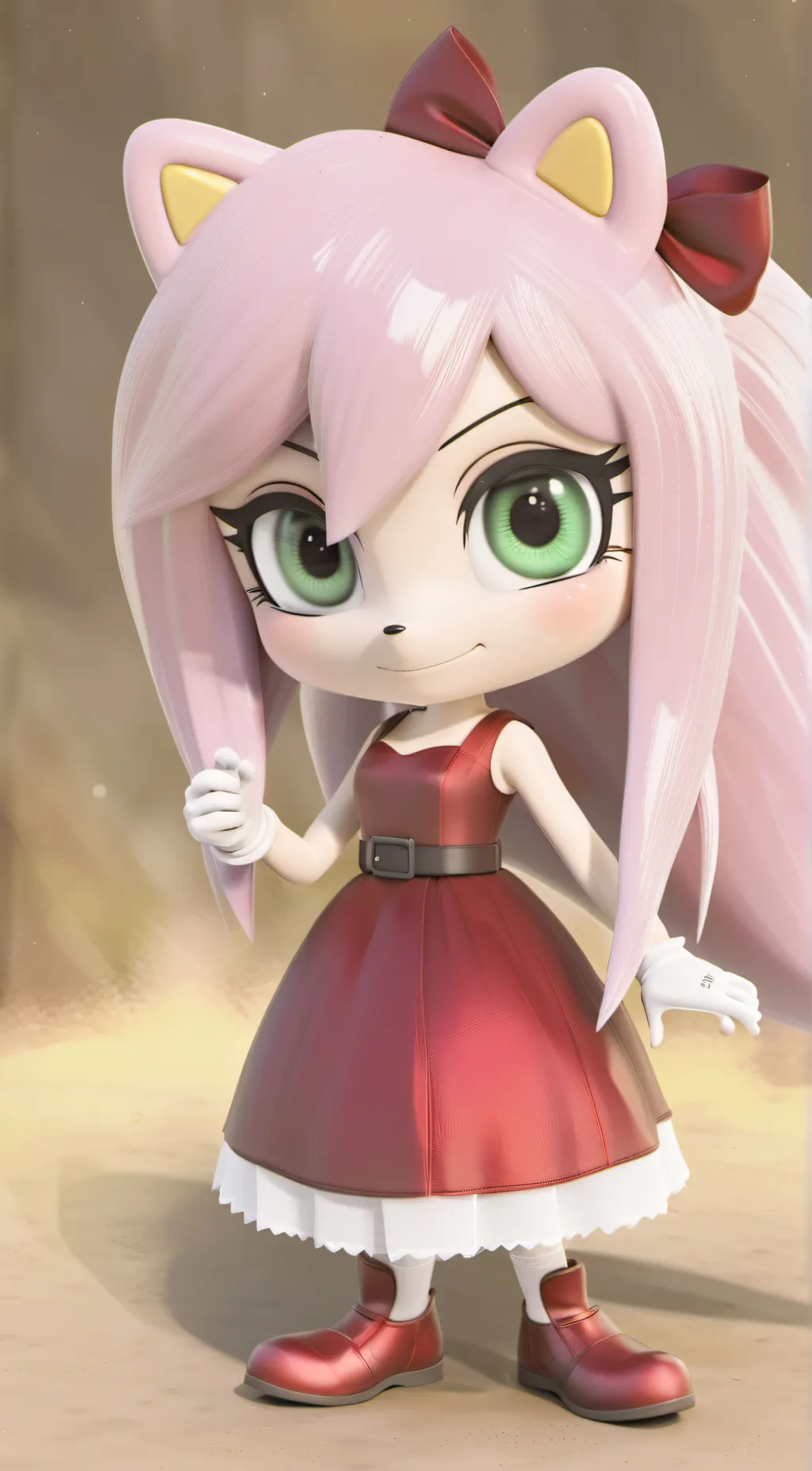 ai character: Amy Rose  background