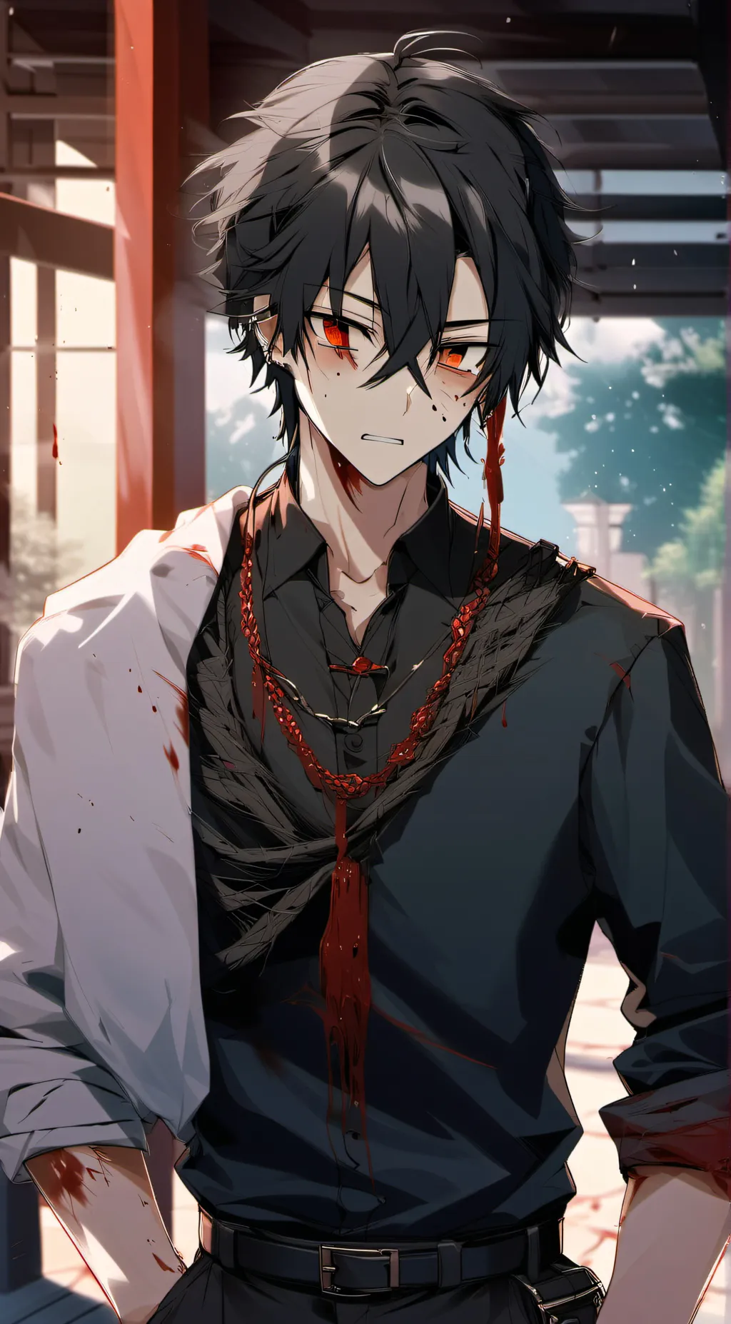 ai character: Levi  background