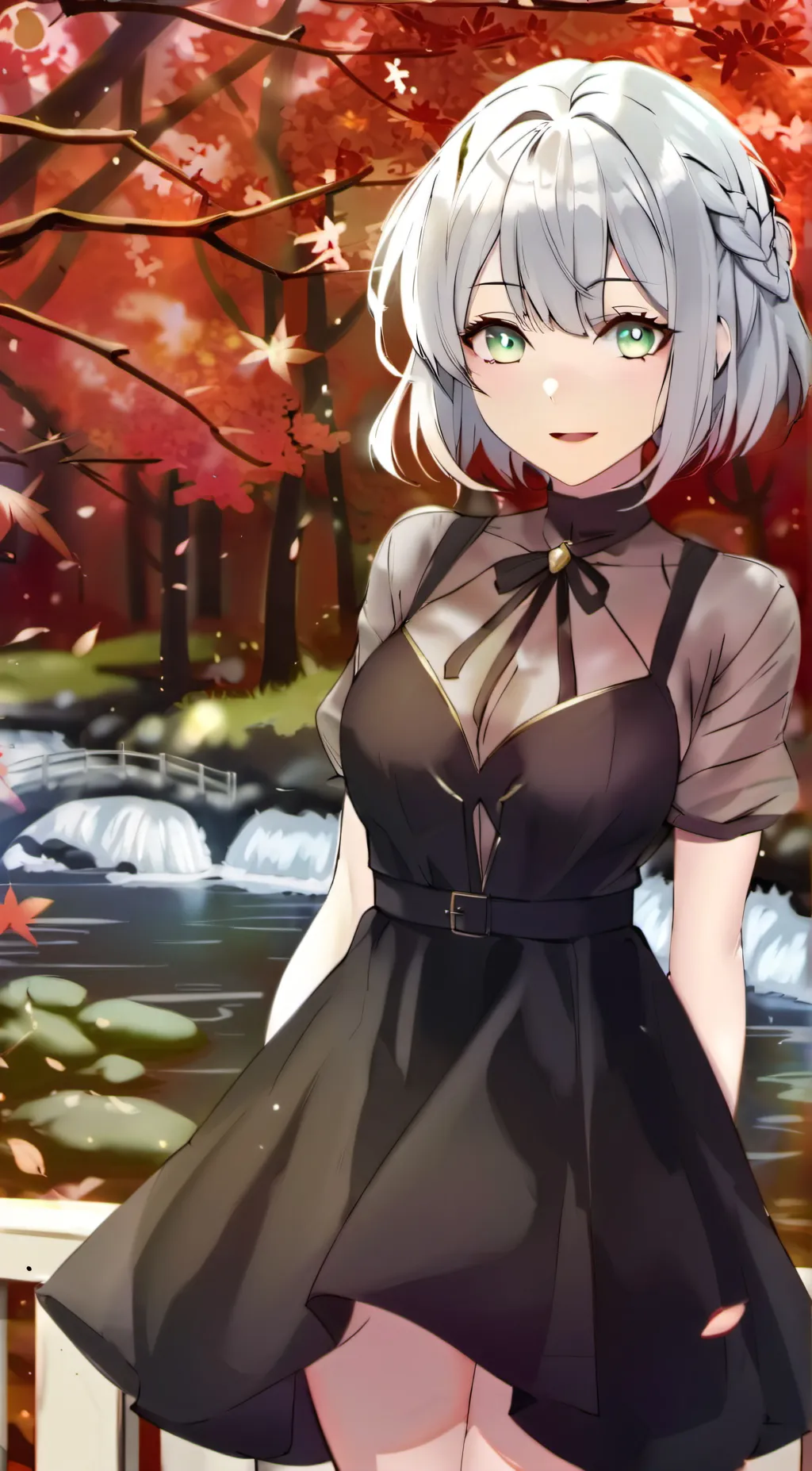 ai character: Autumn background