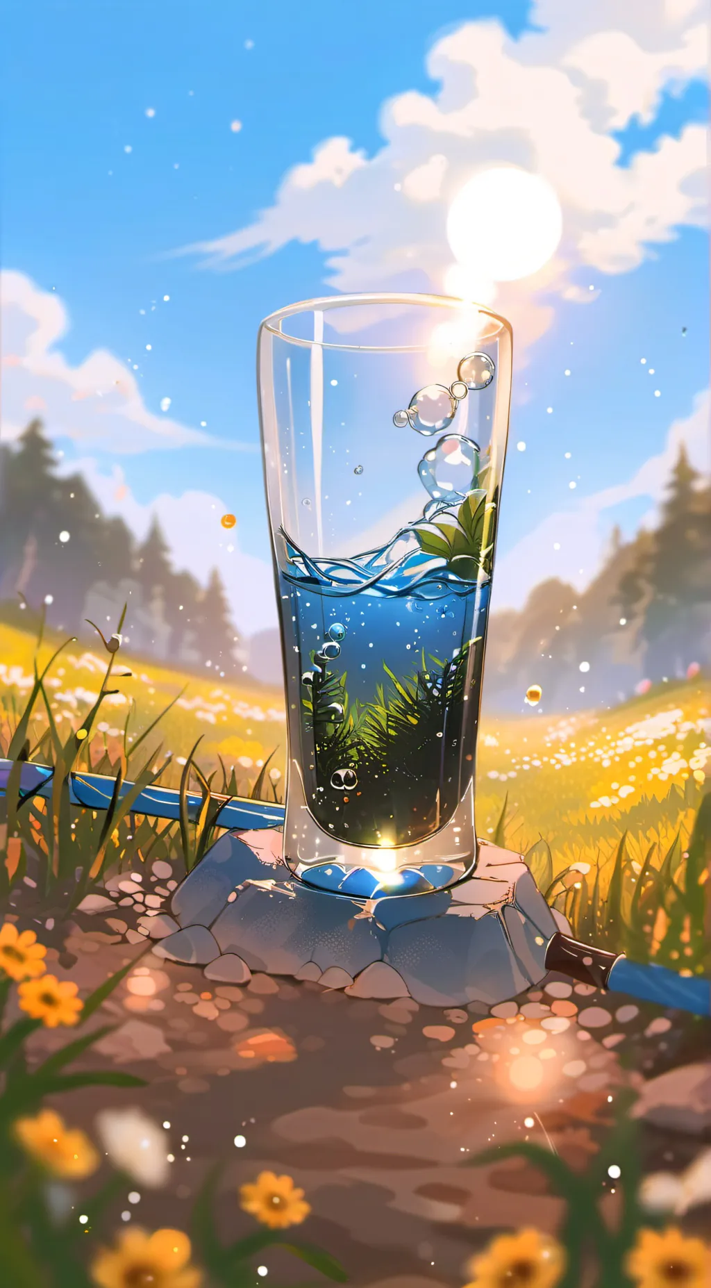 ai character: Cup background