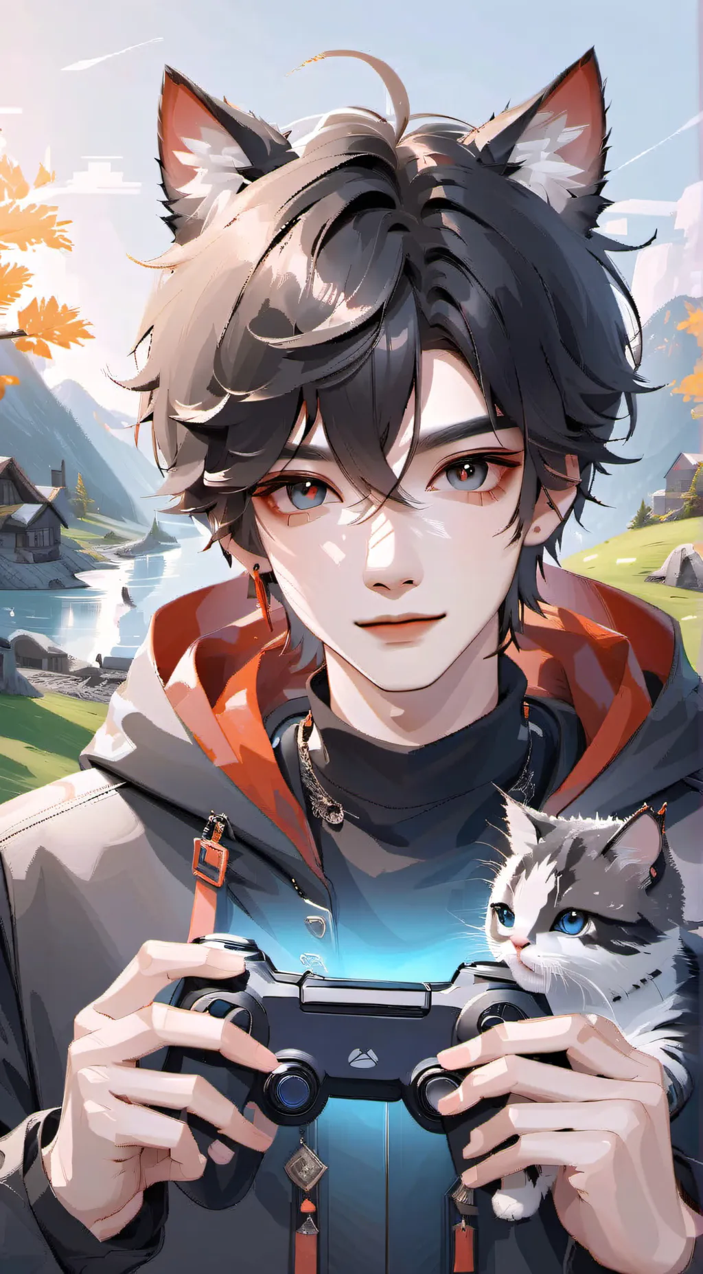 ai character: Max background