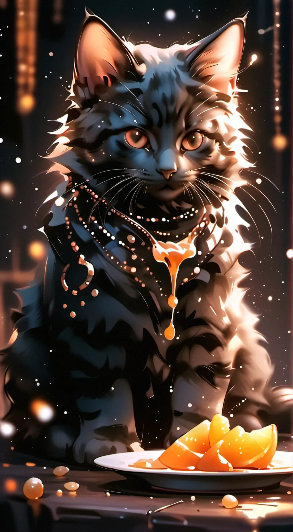 ai character: kitten background