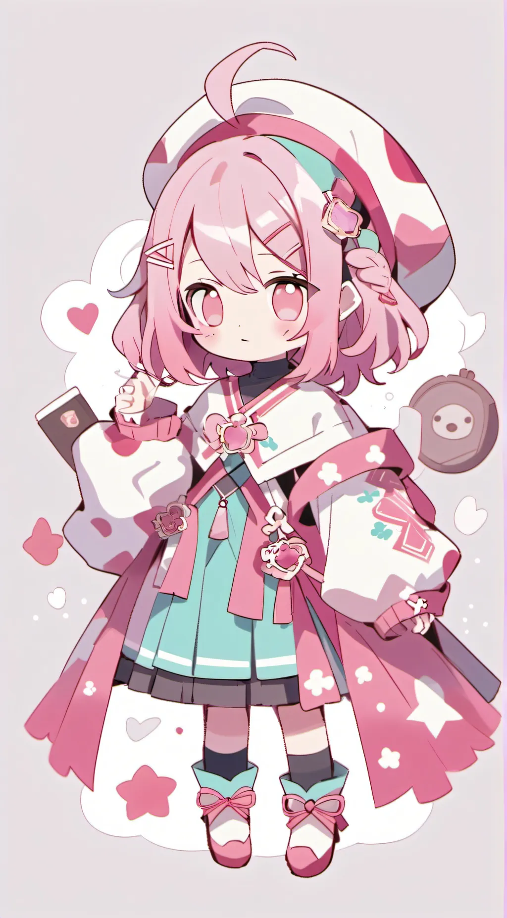 ai character: DDLC easter background