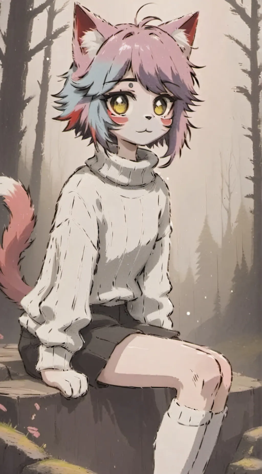 ai character: cleo the cat background