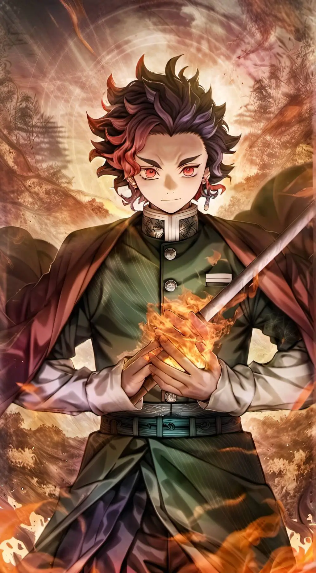 ai character: Demon slayer background