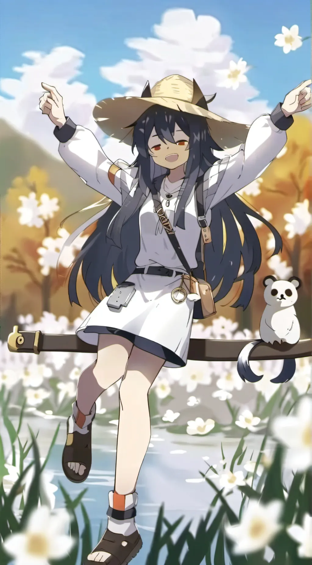 ai character: Miss Circle background