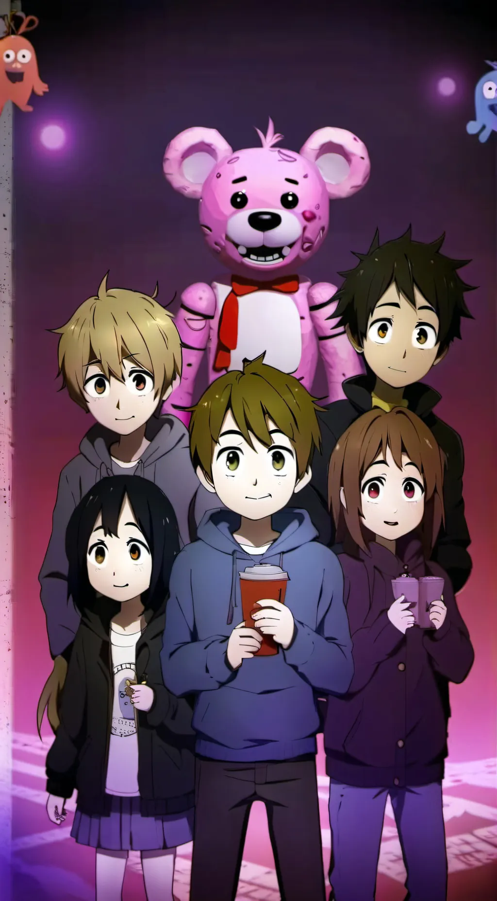 ai character: Fnaf 1 reacts  background