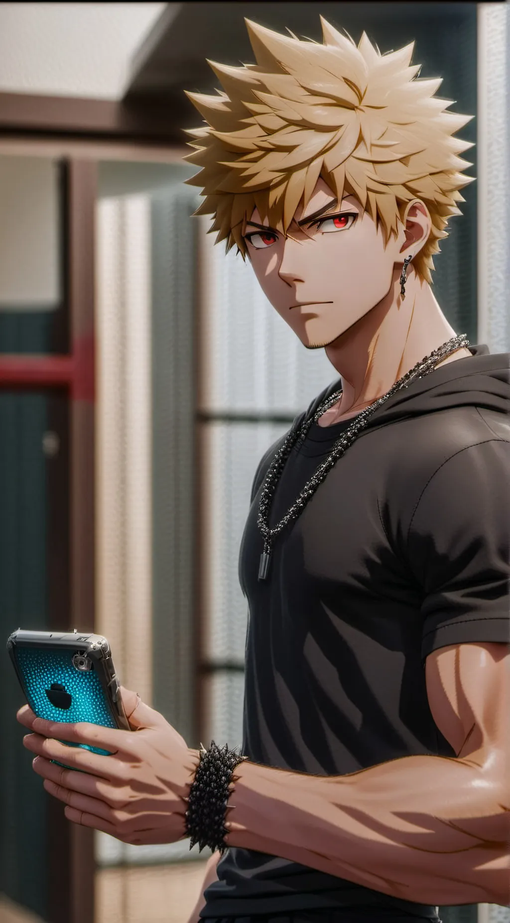 ai character: Bakugou  background