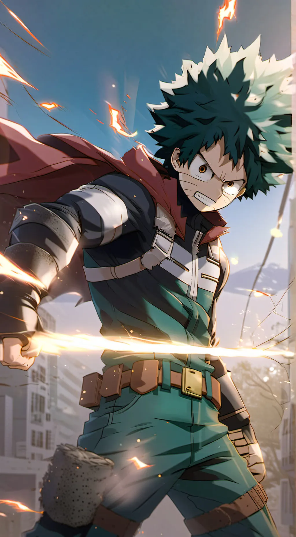 ai character: Fight mha background