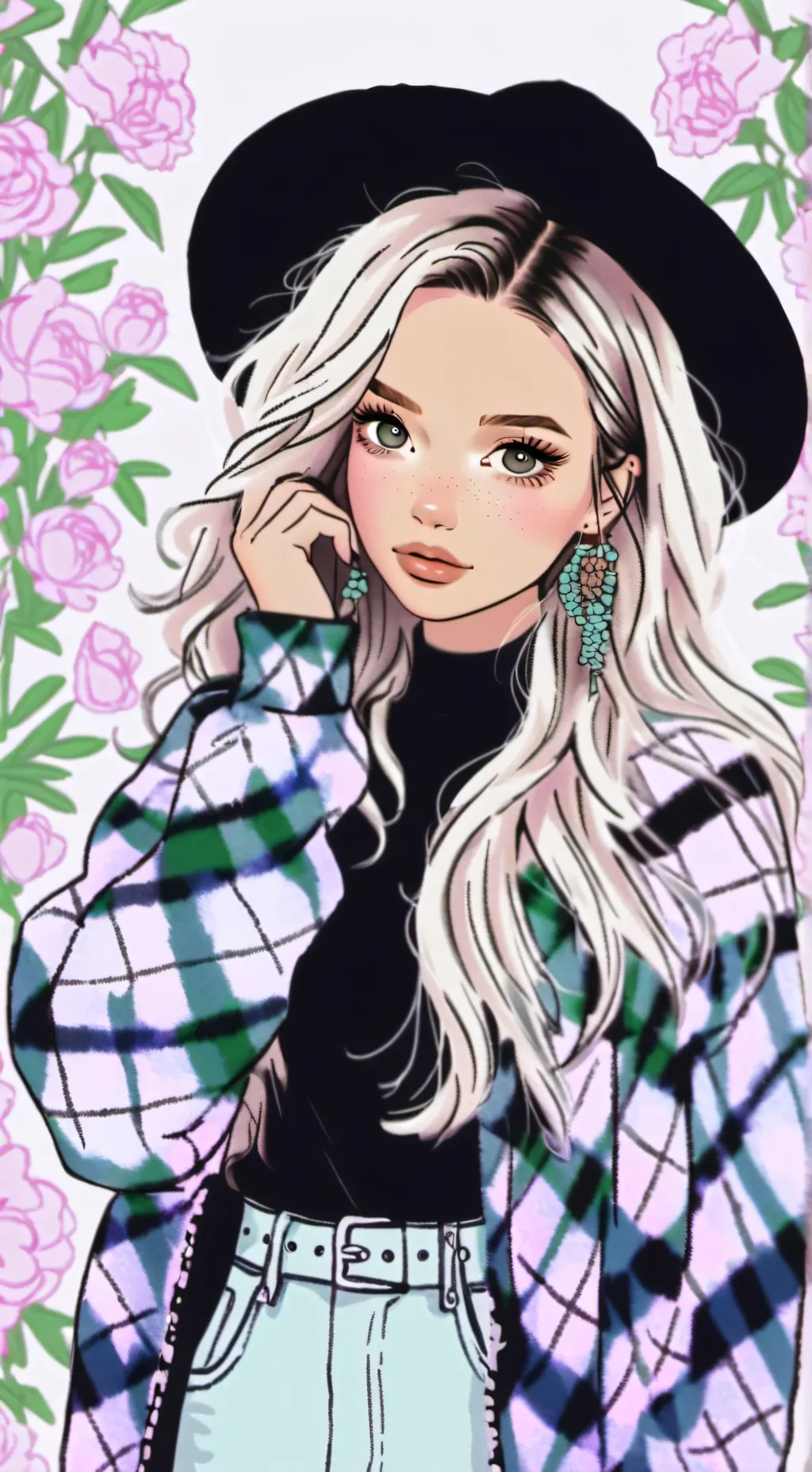 ai character: Dove Cameron background