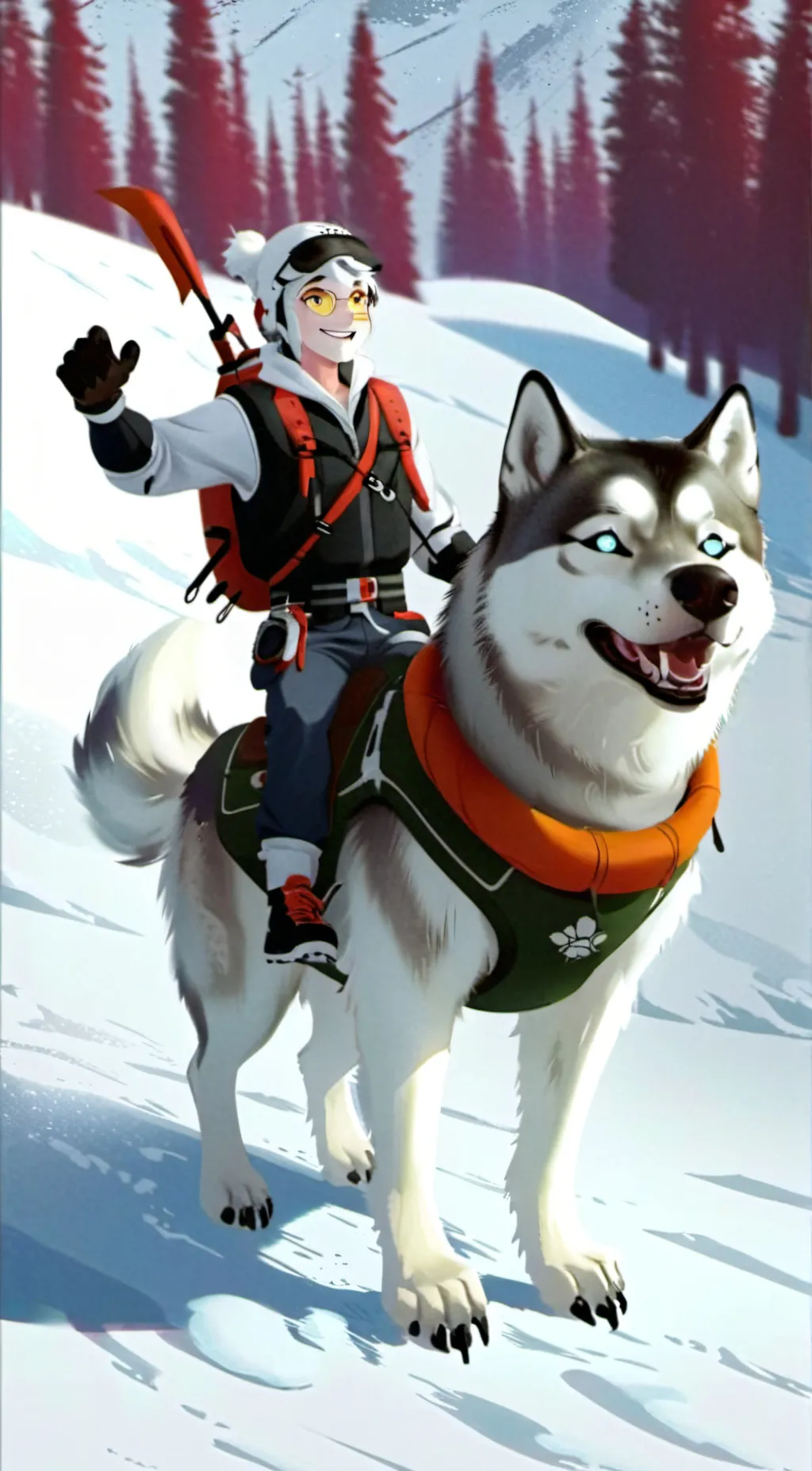 ai character: Killer Husky K.H background