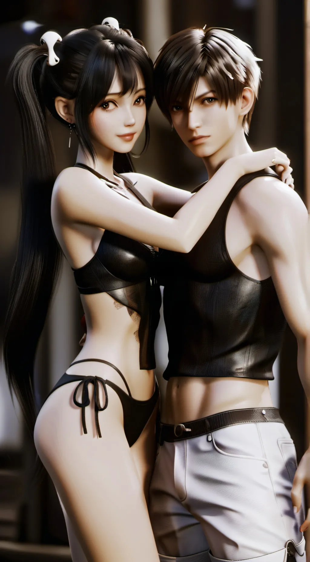 ai character: allly and Alex background