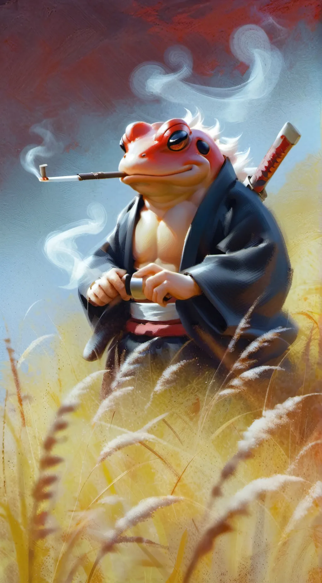 ai character: Gerippide 🐸 background