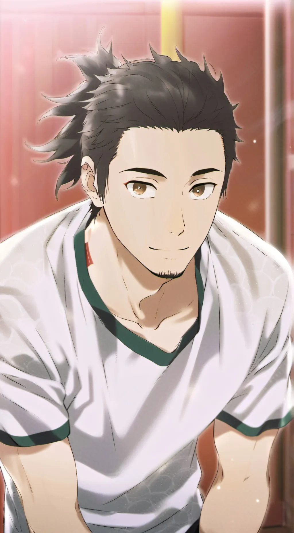 ai character: Asahi Azumane  background