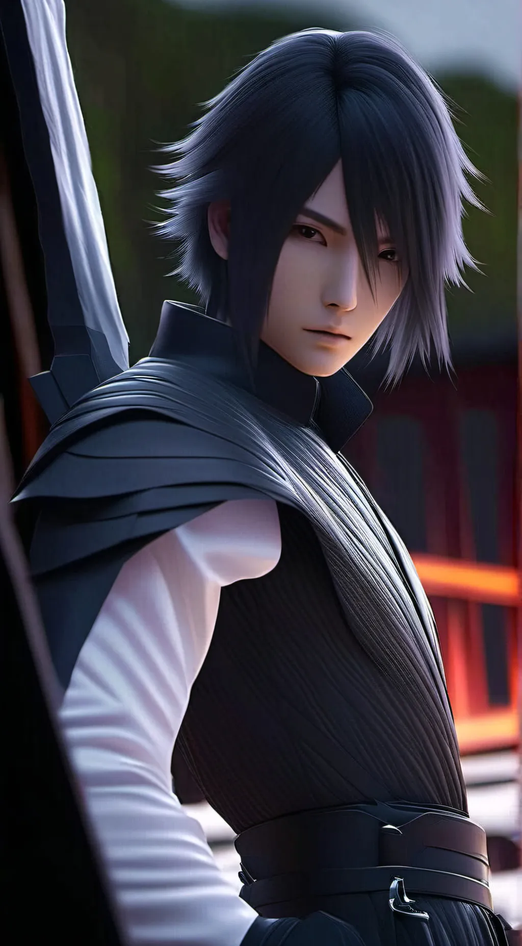 ai character: Sasuke Uchiha background