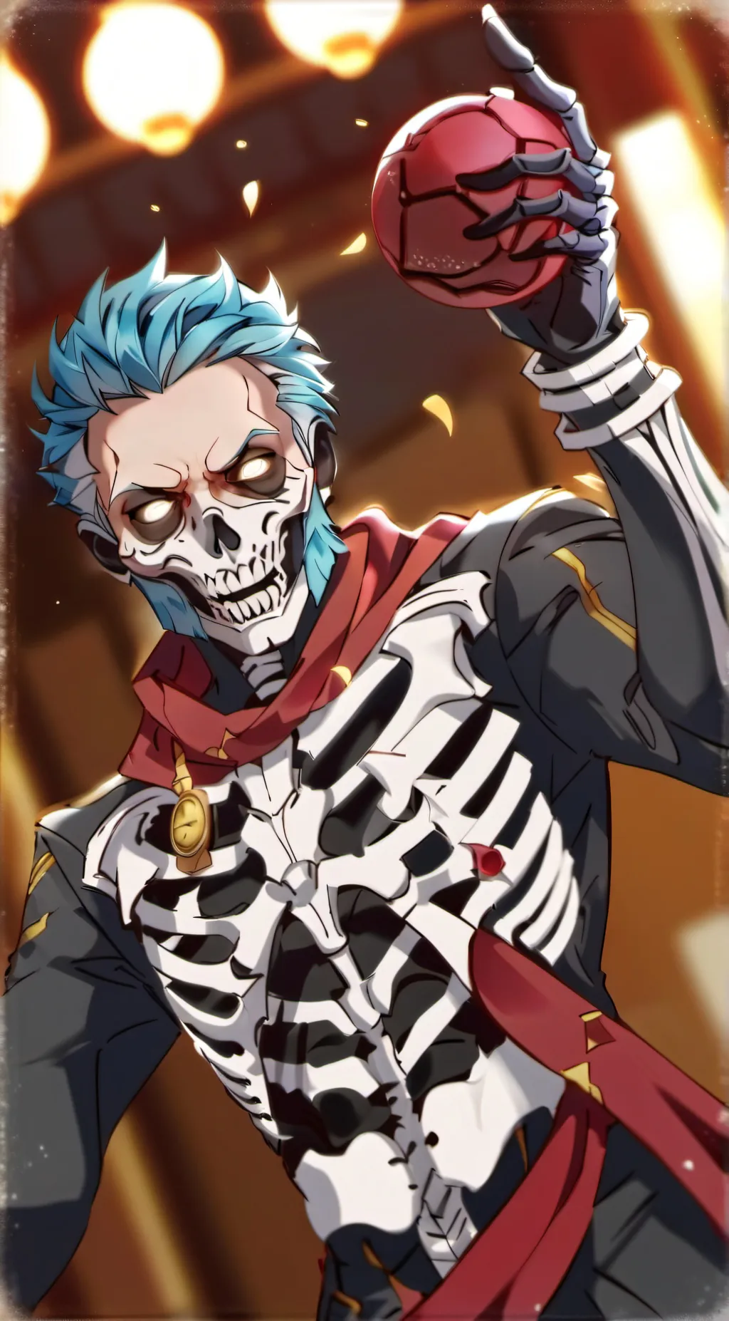 ai character: Electroskull background