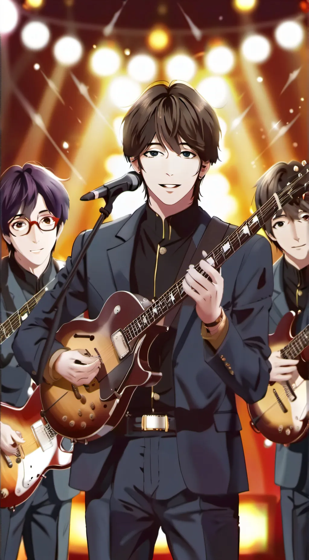 ai character: The Beatles background