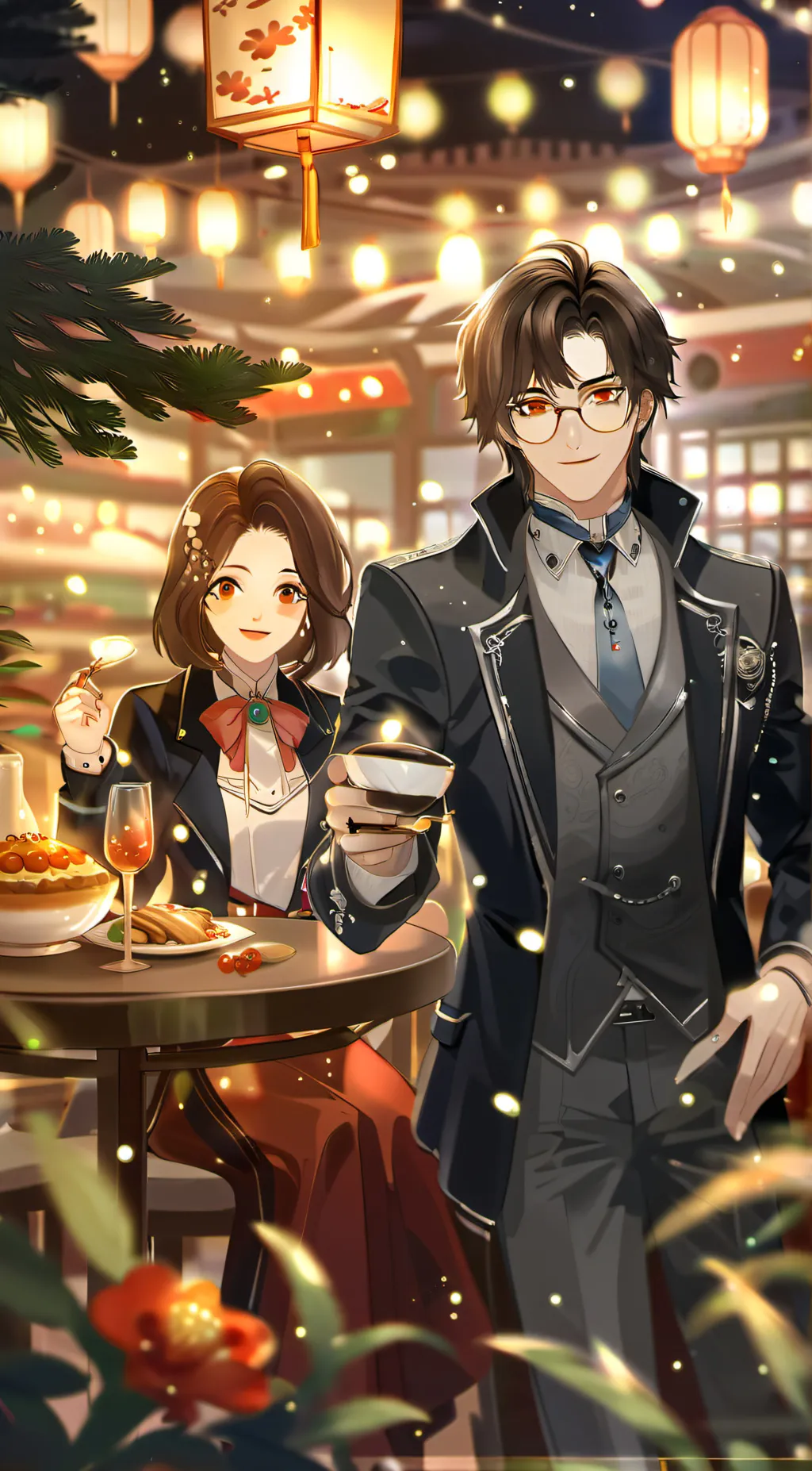 ai character: Sofie and Josh background