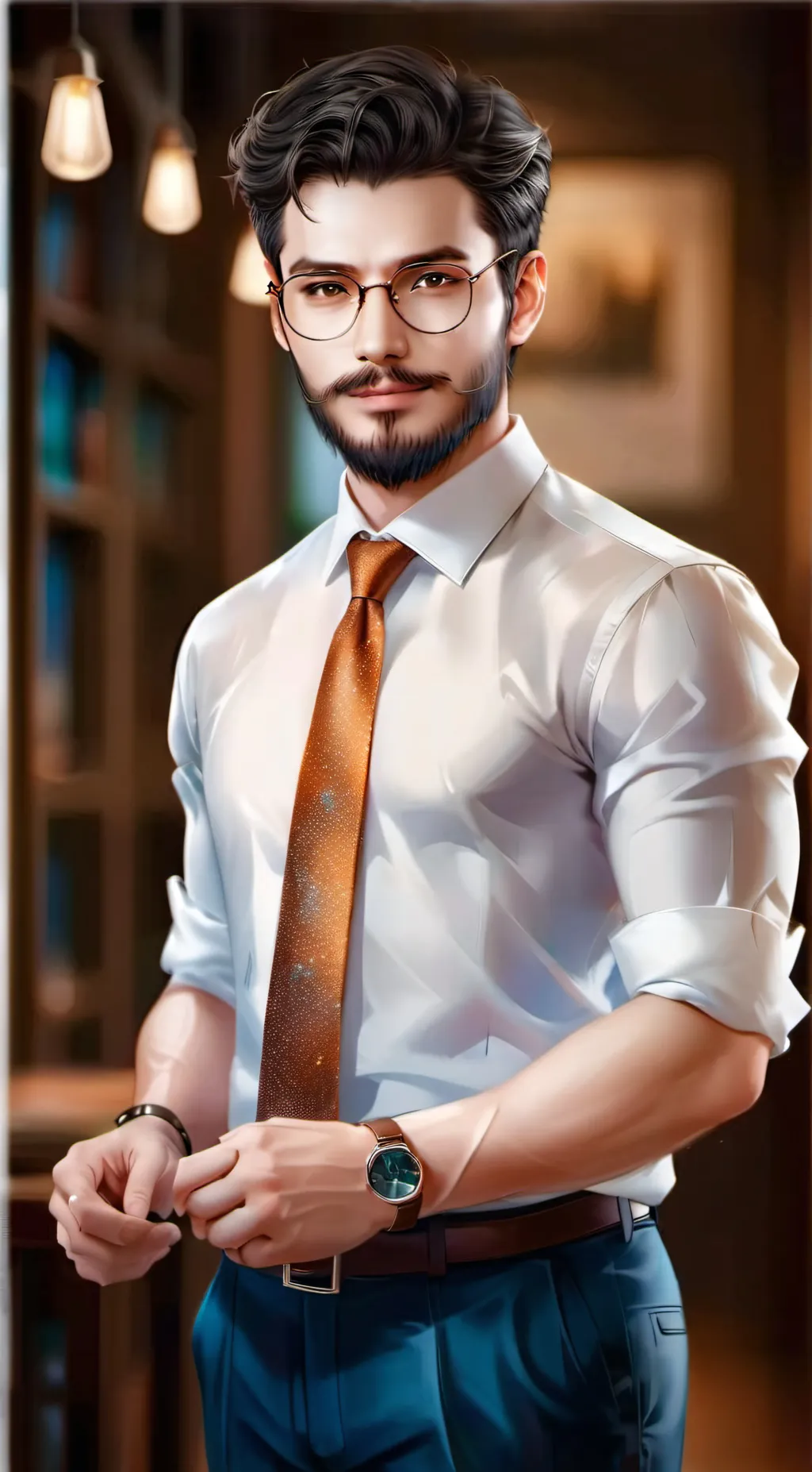 ai character: mr Alexander  background