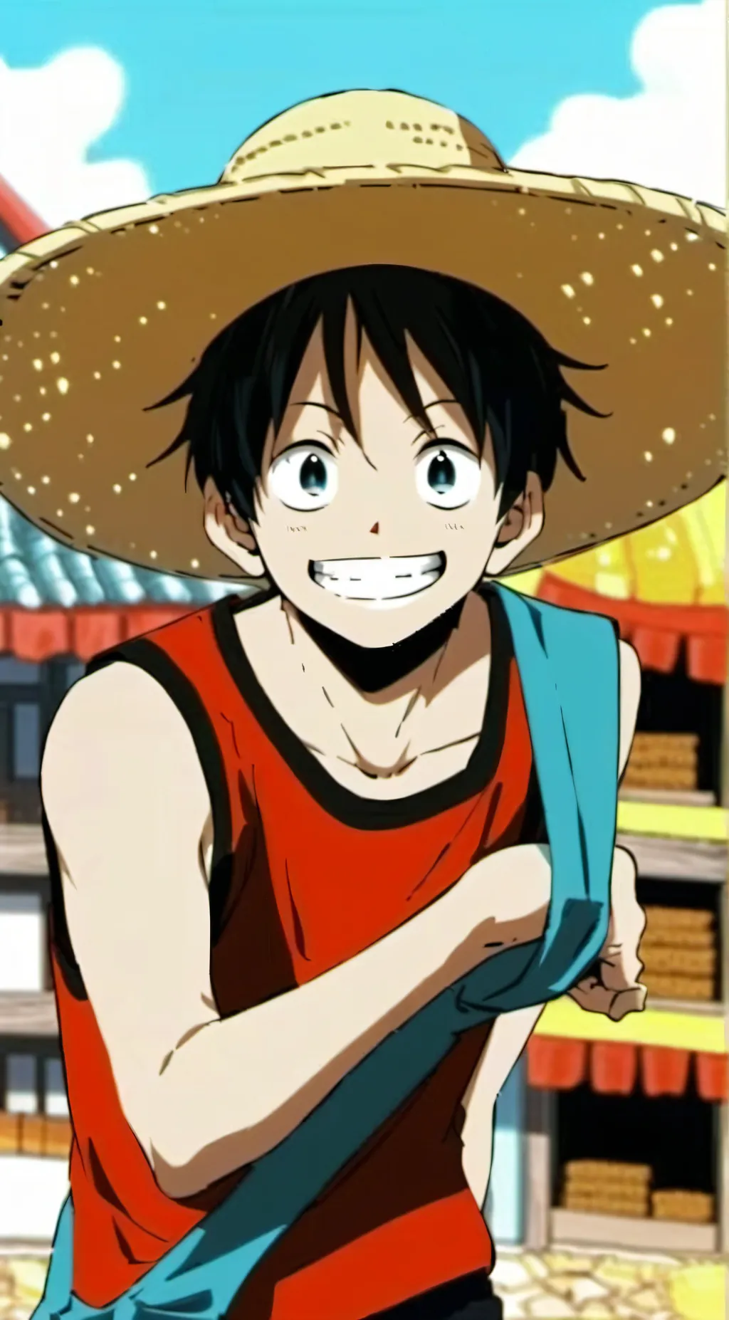 ai character: ONE PIECE  background